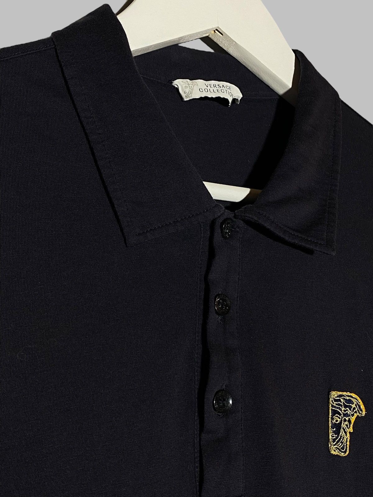 Versace Versace Collection Medusa Patch Logo Polo T-shirt Size US XL / EU 56 / 4 - 4 Thumbnail