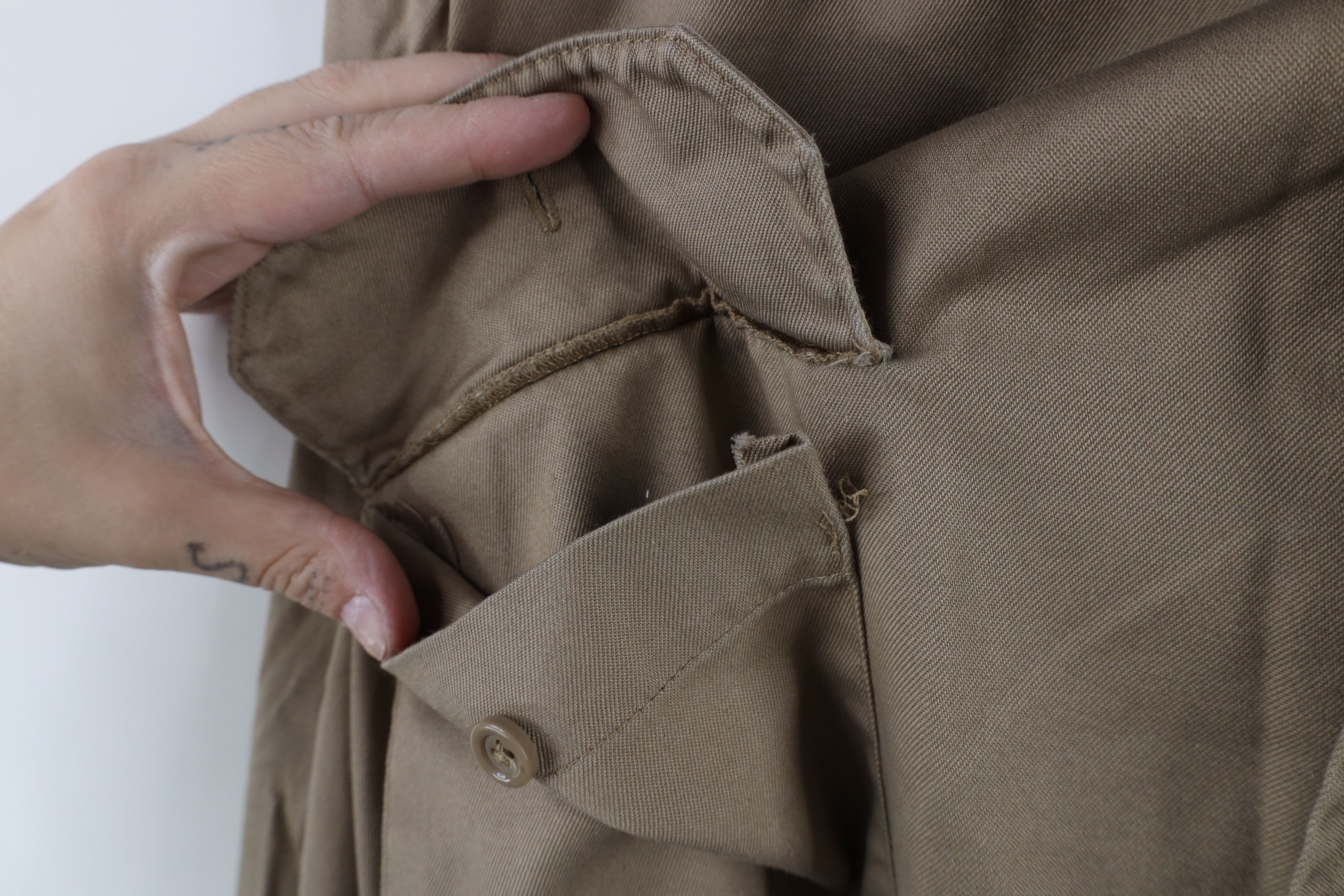 Vintage Vintage 90s Big Mac Workwear Collared Button Shirt Brown Size US XXL / EU 58 / 5 - 7 Thumbnail
