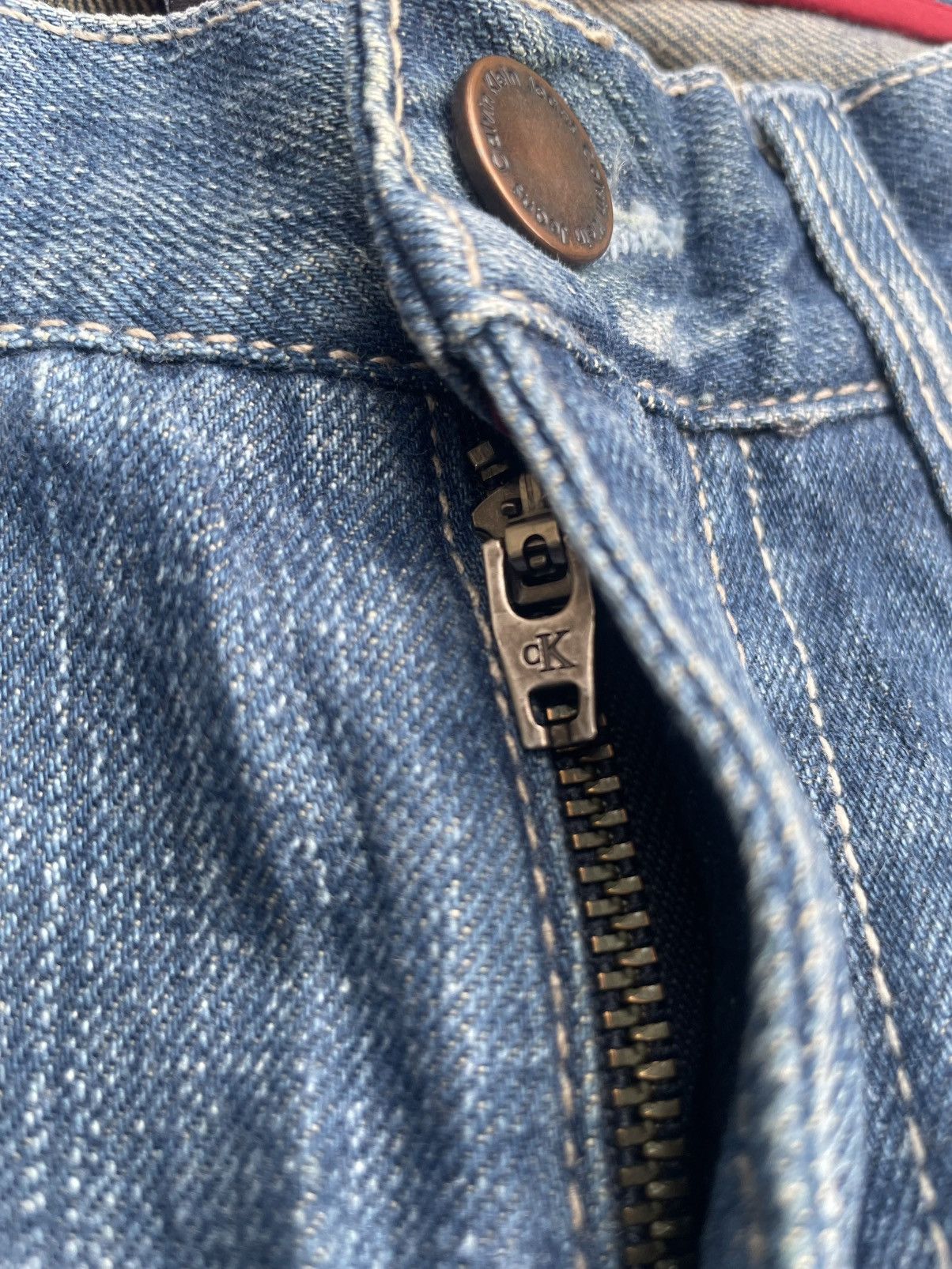 Calvin Klein × Vintage Vintage Calvin Klein Flare Distresed Denim Size 28" / US 6 / IT 42 - 18 Thumbnail