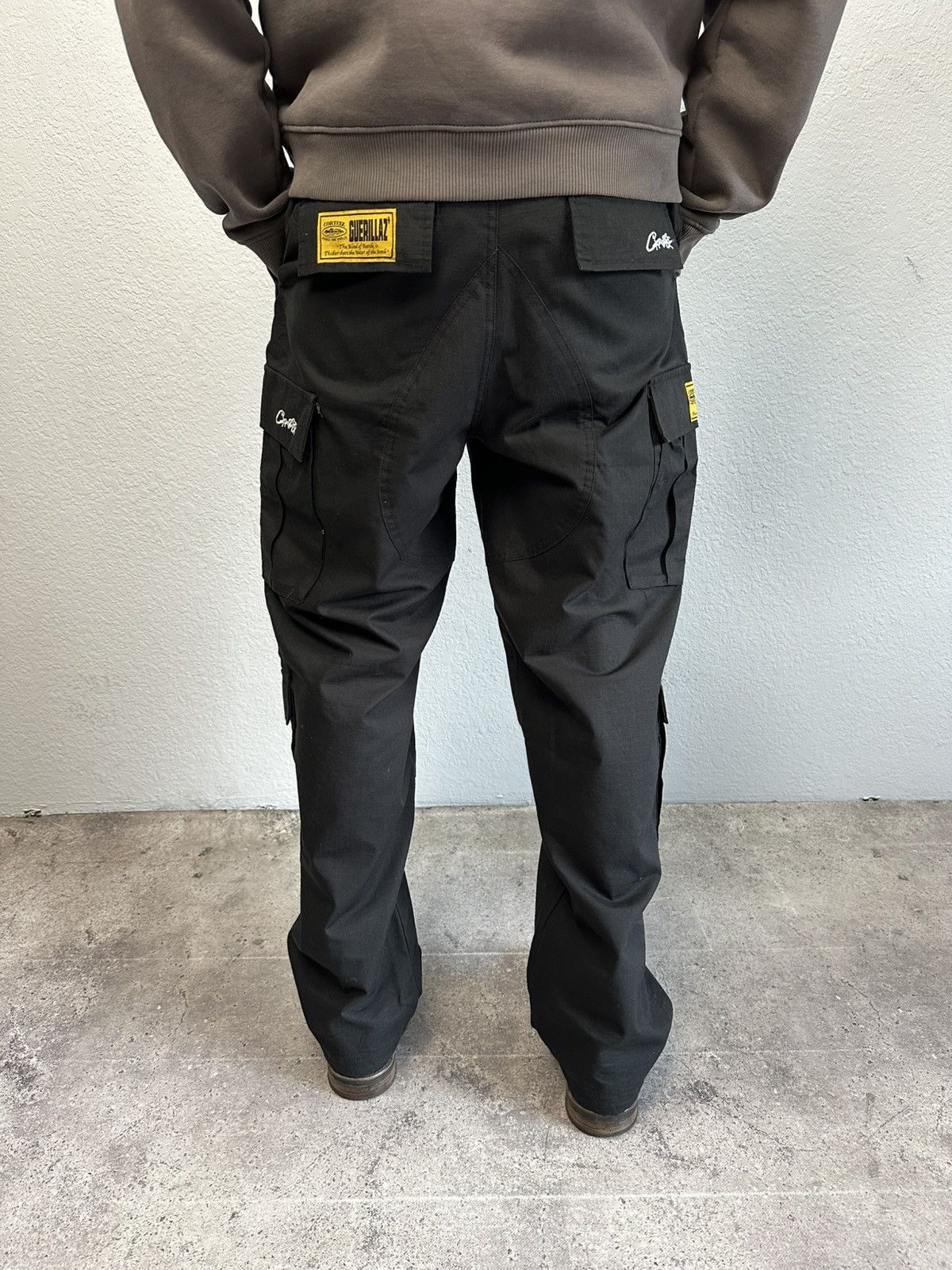 Corteiz Vintage Corteiz Cargo Pants Black Big Logo Size US 32 / EU 48 - 3 Thumbnail