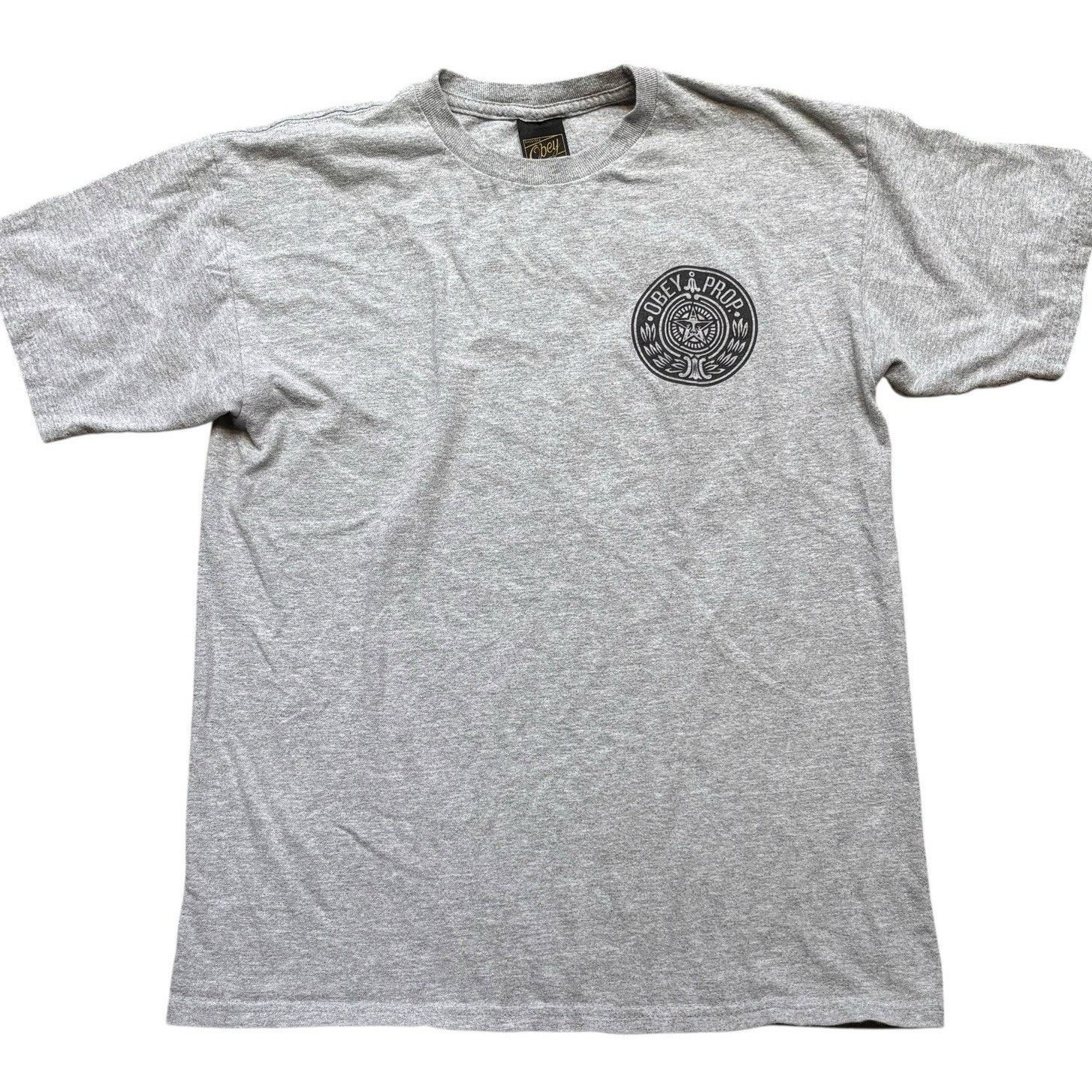 Obey OBEY Heather Gray Logo Graphic Tee Short Sleeve Mens Medium Size US M / EU 48-50 / 2 - 1 Thumbnail