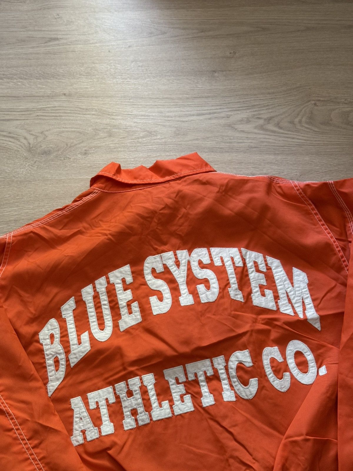 Vintage Vintage 90’s Blue System Athletic Co Work Baggy Nylon Jacket Size US XL / EU 56 / 4 - 10 Thumbnail