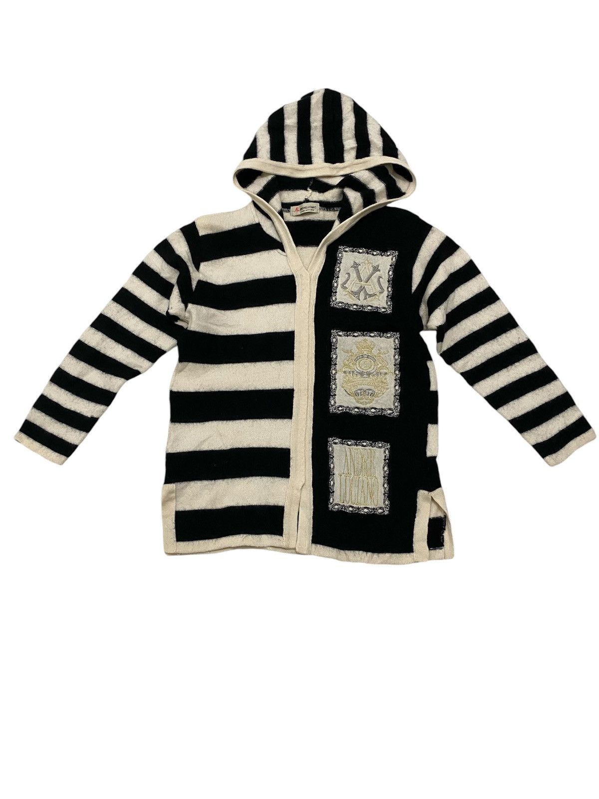 Andreluciano × Vintage Andreluciano Hoodie Stripe Knitwear Jacket Size US M / EU 48-50 / 2 - 1 Thumbnail