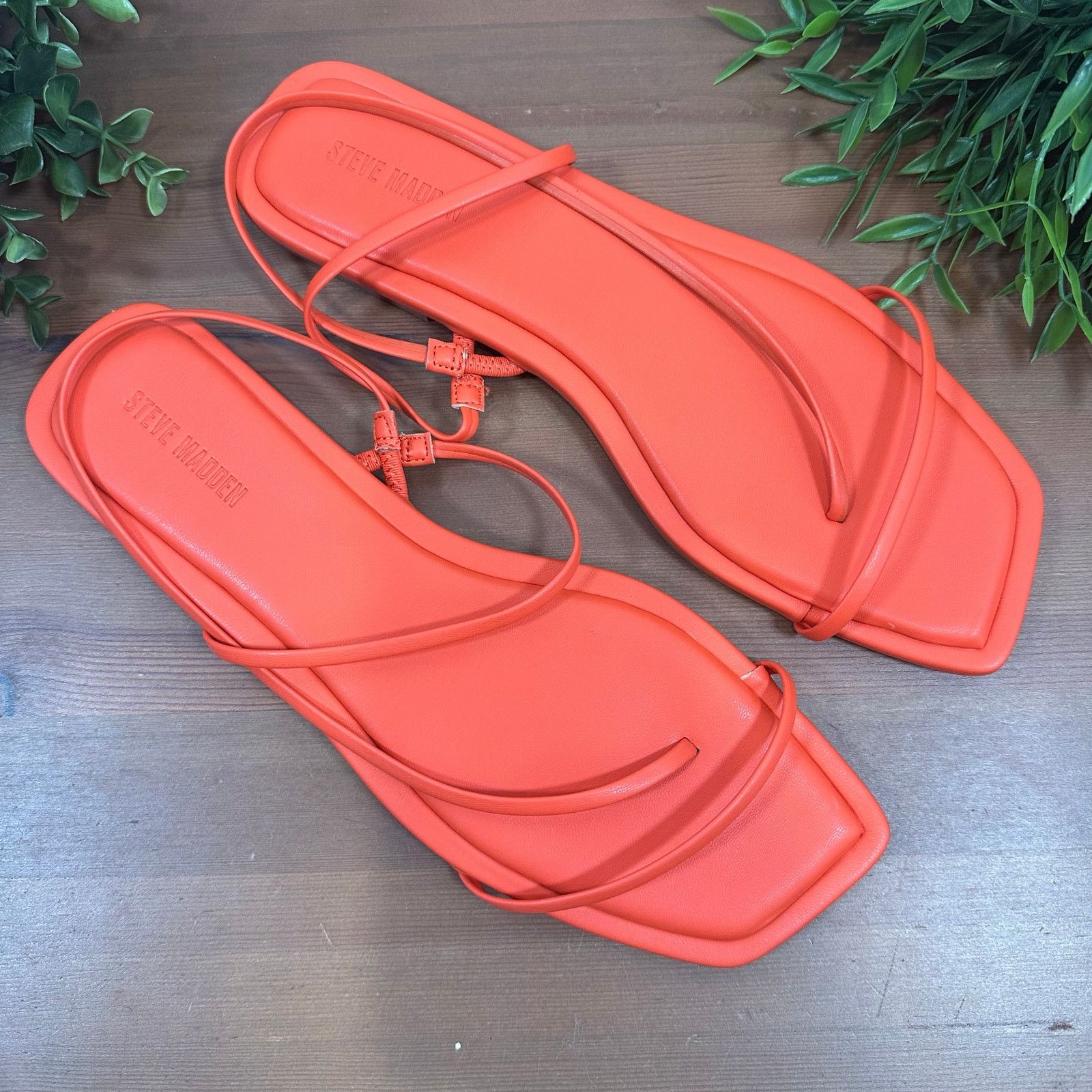 Steve Madden NWOT Steve Madden Women's Lynley Orange Sandals Size 10 Size US 10 / IT 40 - 2 Thumbnail