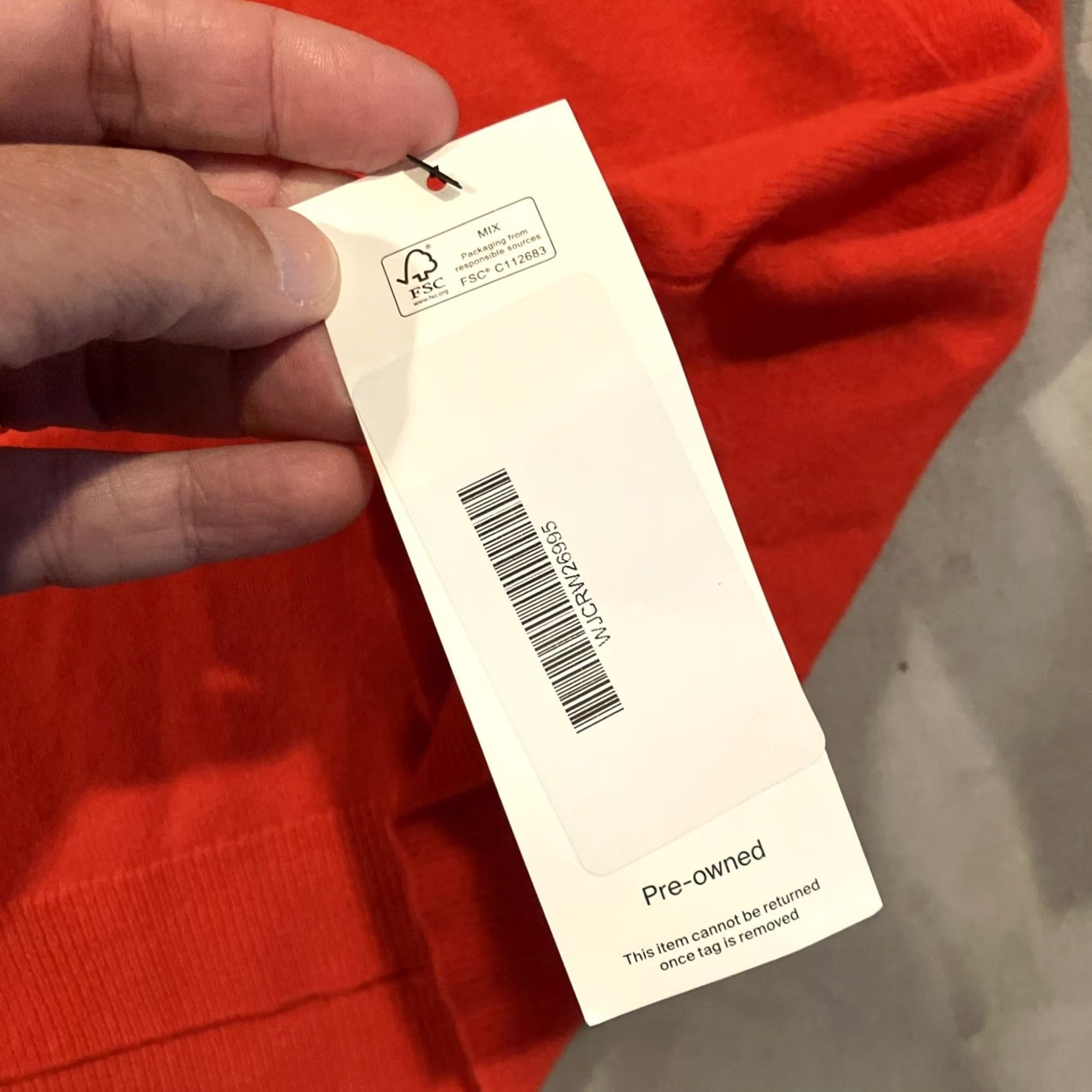 J.Crew VINTAGE J.CREW Everyday 100% Cashmere Pocket Hoodie Sweater Style J6633 Medium Red Womens Size M / US 6-8 / IT 42-44 - 5 Thumbnail