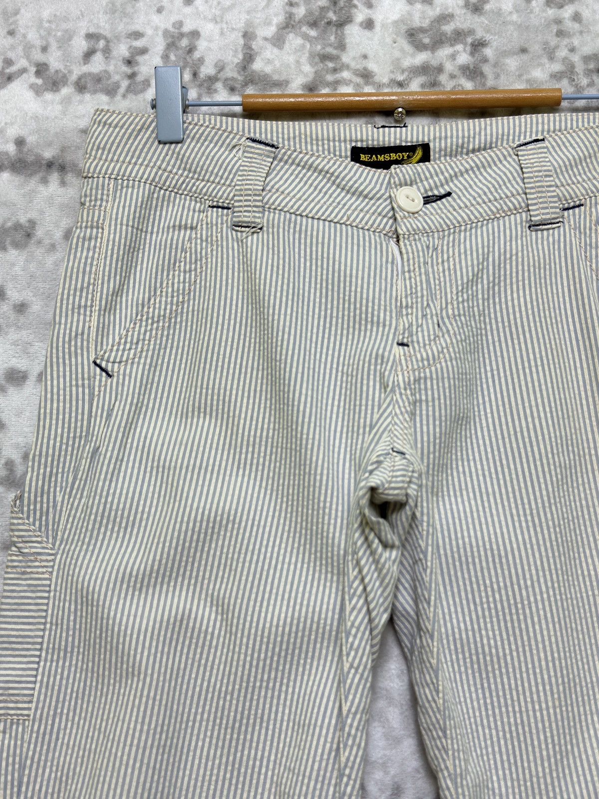 Beams Plus BEAMS BOY Pinstripe Carpenter Pants Japanese Workwear Size US 30 / EU 46 - 4 Thumbnail