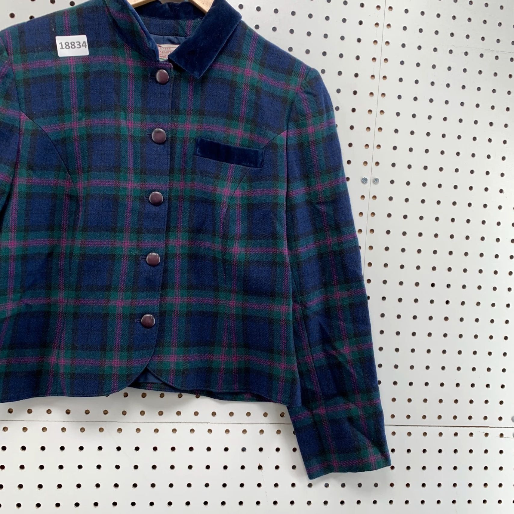 Pendleton VINTAGE Pendleton Plaid Wool Blazer Blue Ladies Petite Size 12 Size XL / US 12-14 / IT 48-50 - 4 Thumbnail