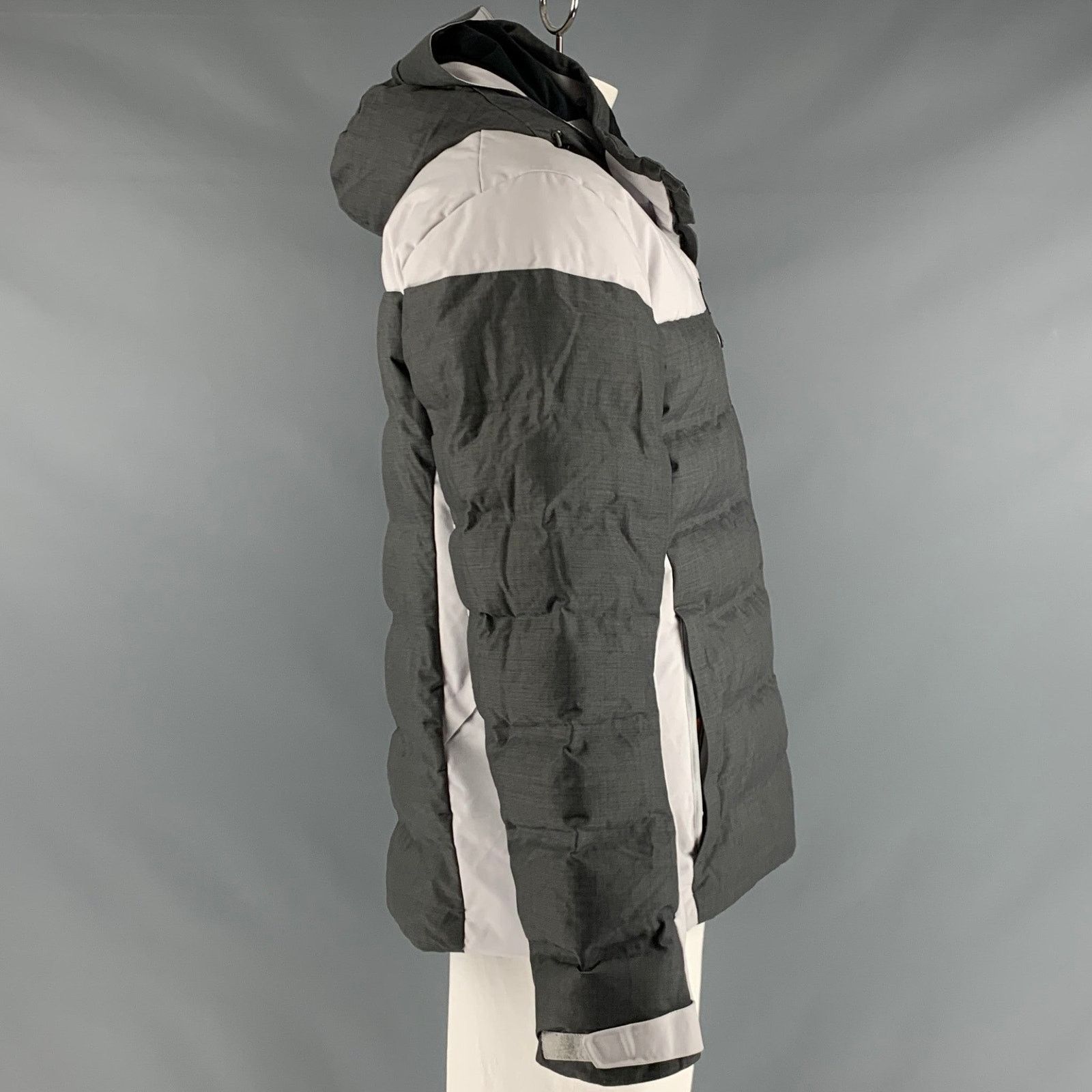 KJUS KJUS Size XL Grey Quilted Polyester Hooded Jacket Size US XL / EU 56 / 4 - 2 Thumbnail