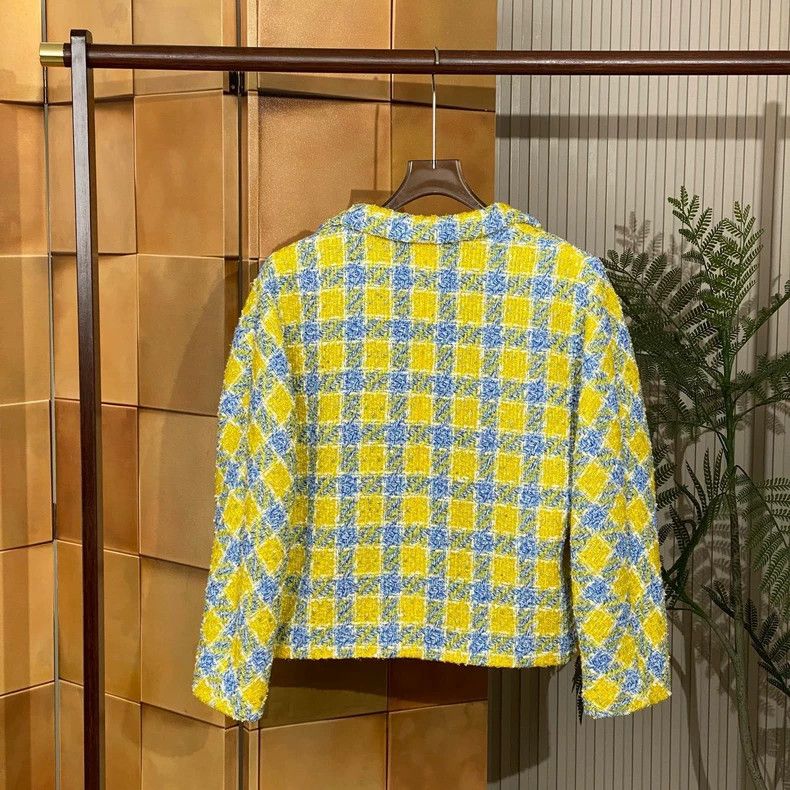 Gucci Gucci 23fw new yellow and blue tweed gold buckle small frag Size XS / US 0-2 / IT 36-38 - 2 Thumbnail