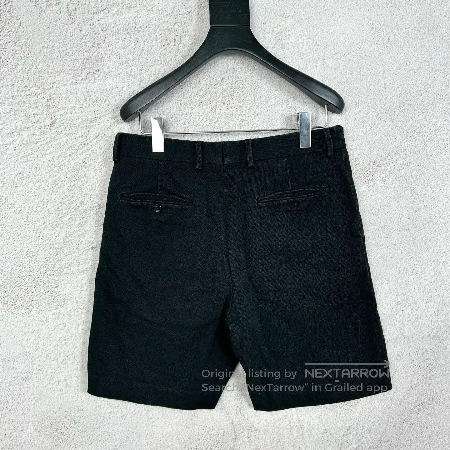 Fendi FENDI Black logo washed black denim shorts Size US 32 / EU 48 - 2 Thumbnail