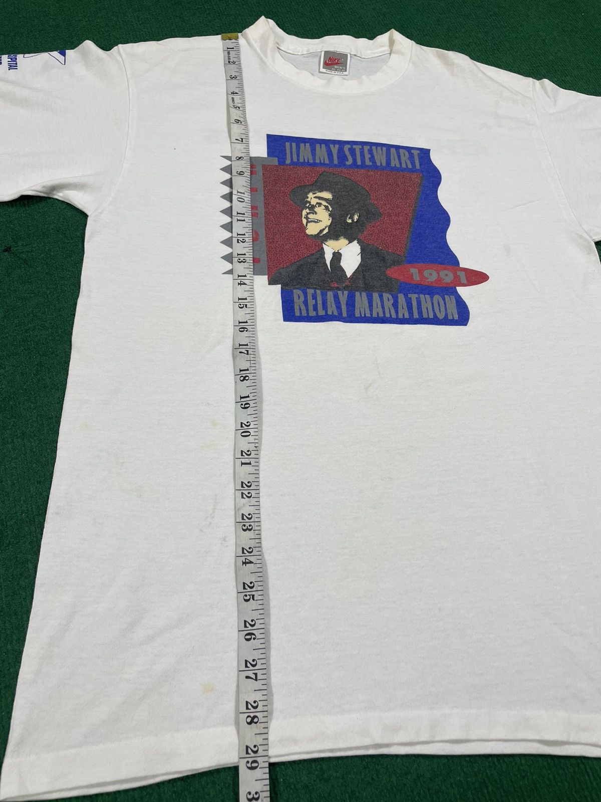 Nike × Vintage Vintage Jimmy Stewart 1991 Relay Marathon by Nike Size US XL / EU 56 / 4 - 9 Thumbnail