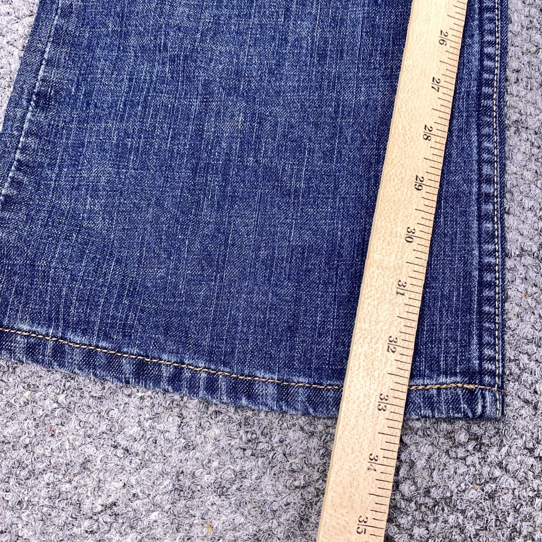 Vintage Signature Levi Strauss Jeans Women 14 Long Blue Low Rise Bootcut Stretch Denim Size 36" / US 14 / IT 50 - 6 Thumbnail