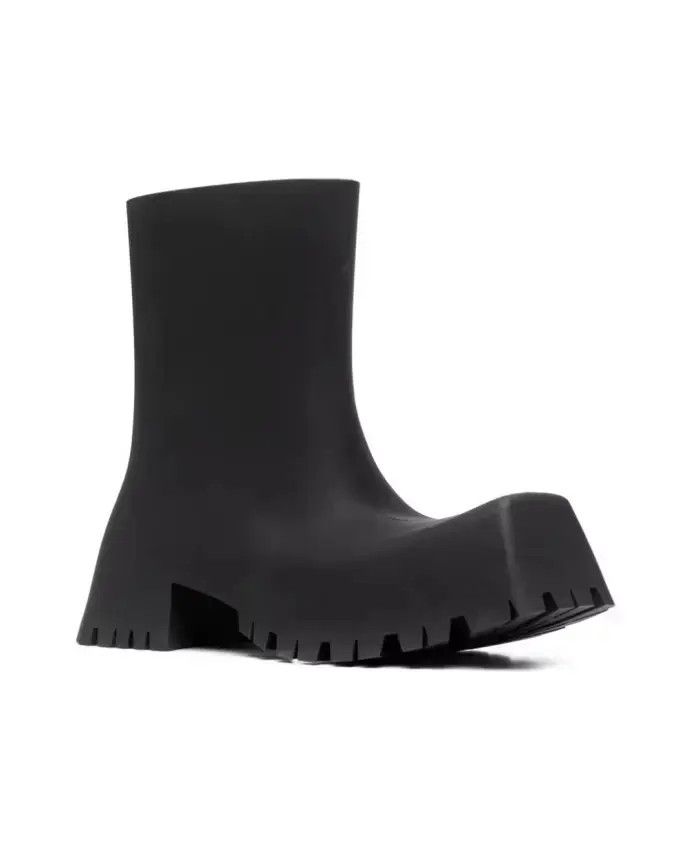 Balenciaga o1w1db10425 Trooper Rubber Boots in Black Size US 9 / EU 42 - 2 Thumbnail