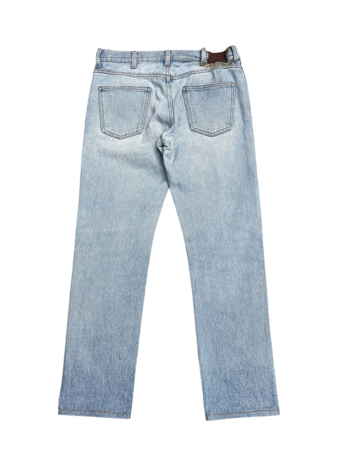Gucci Vintage Gucci Web Stripe Cuff Denim Jeans Distressed Size US 32 / EU 48 - 6 Thumbnail