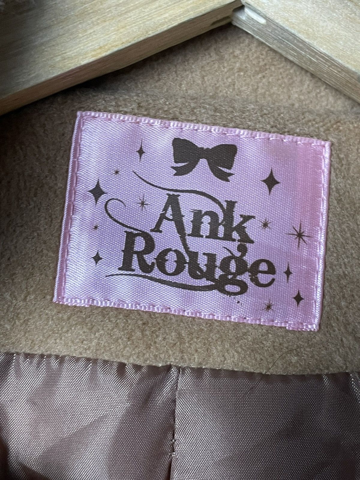 Japanese Brand ANK Rouge Brand Fur Collar Ribbon Doll Coat (68) Size M / US 6-8 / IT 42-44 - 9 Thumbnail