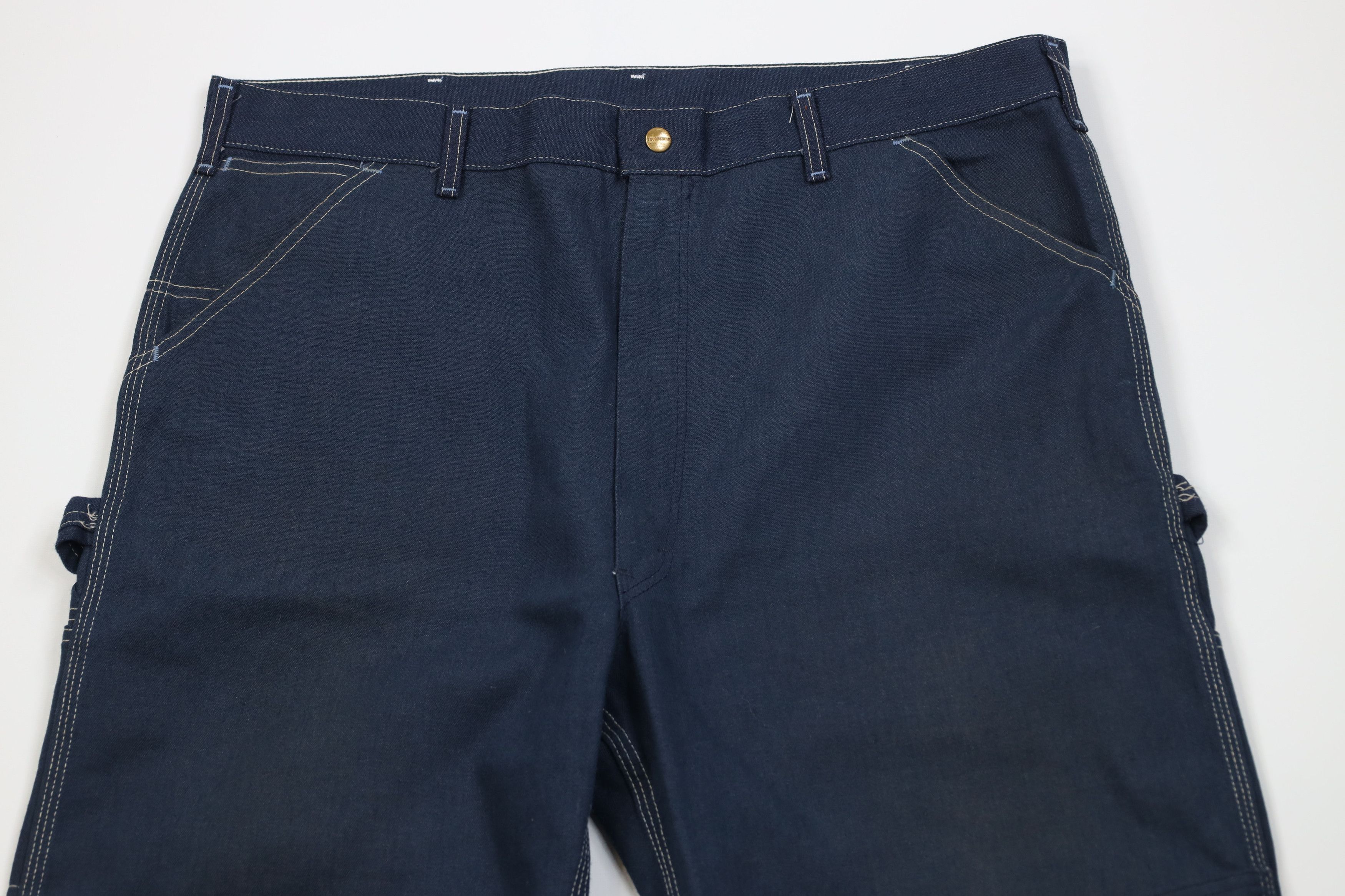 Vintage Vintage 70s 80s Streetwear Double Knee Wide Leg Jeans USA Size US 42 / EU 58 - 2 Thumbnail