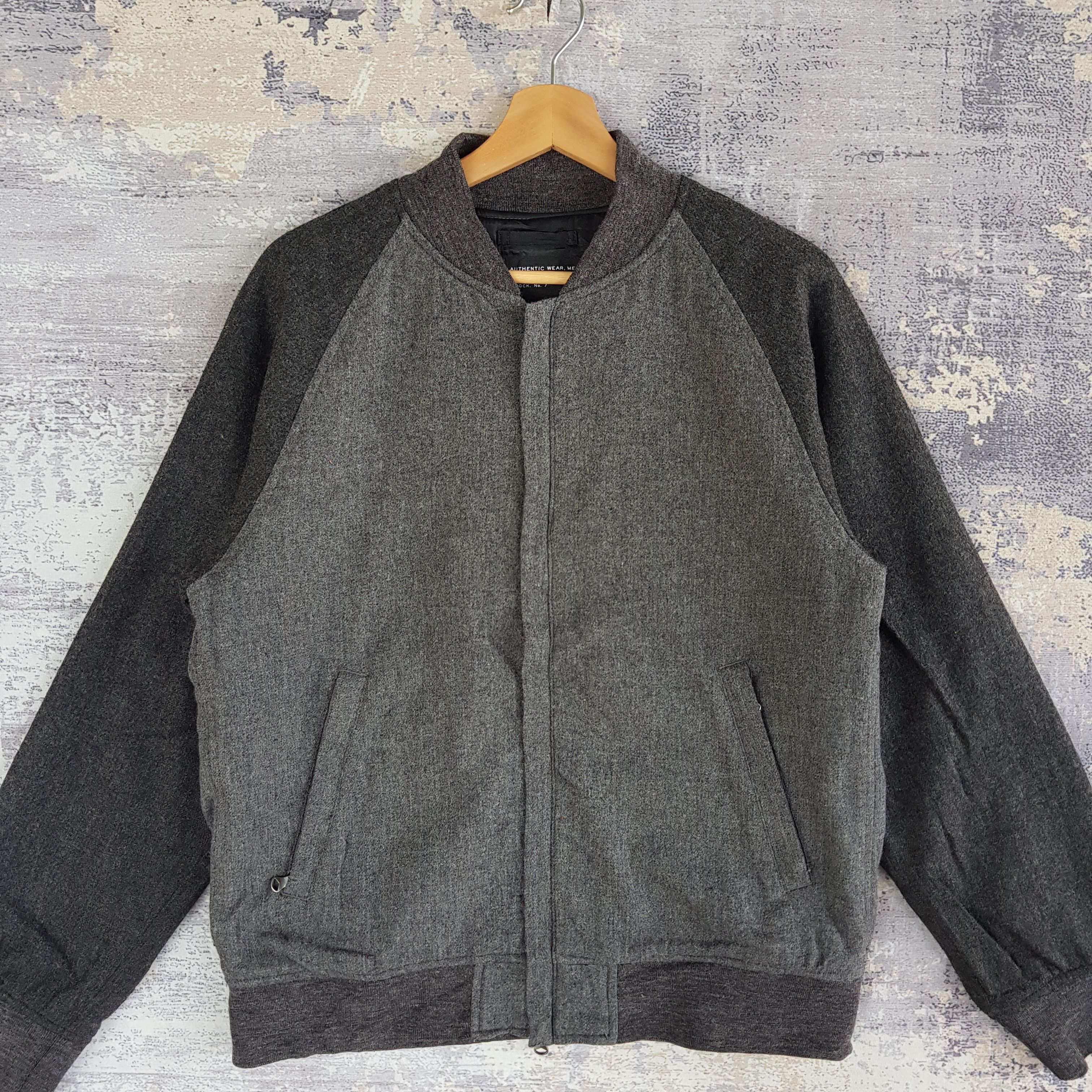 Vintage Vintage 90s United Arrow Zipper Wool Jackets Bomber Jacket Size US M / EU 48-50 / 2 - 3 Thumbnail