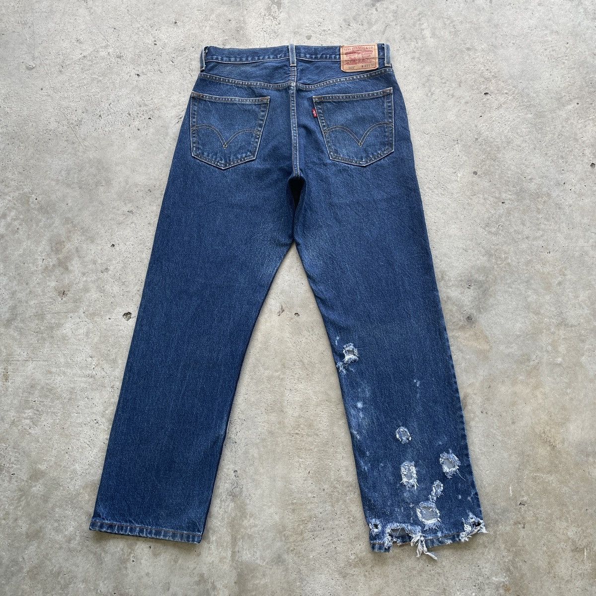 Levi's W32x29 Vintage Levi’s 505 THRASHED Jeans Pants Denim Size US 32 / EU 48 - 12 Thumbnail