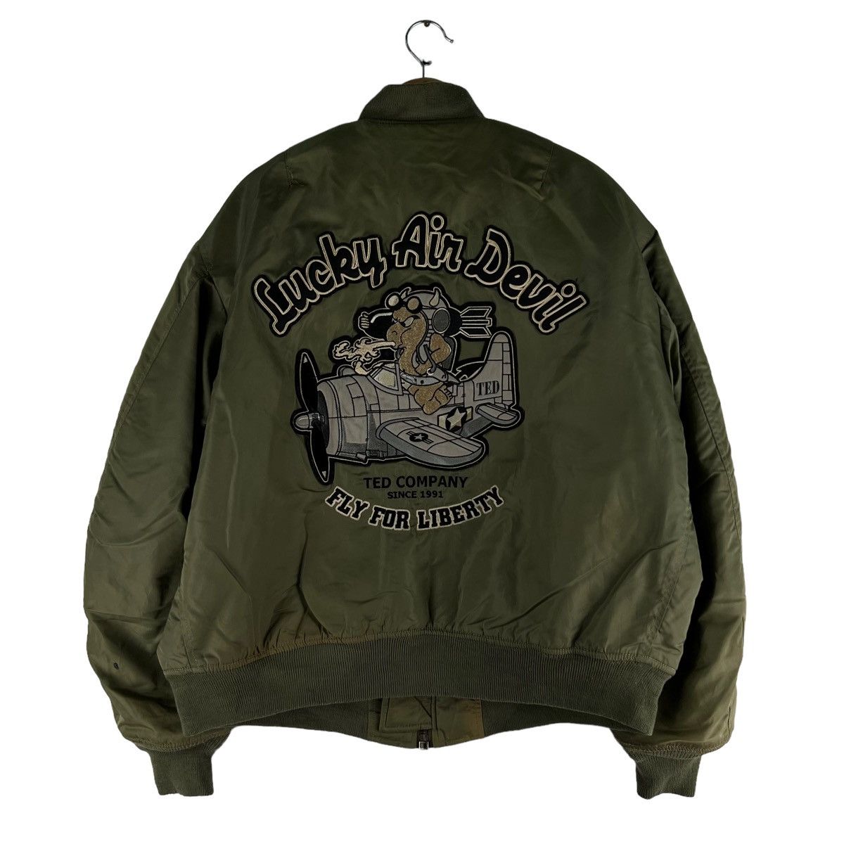 Vintage 🔥90’s Vintage Flight Bomber Jacket Ma-1 Riot Ted Company Size US M / EU 48-50 / 2 - 1 Thumbnail