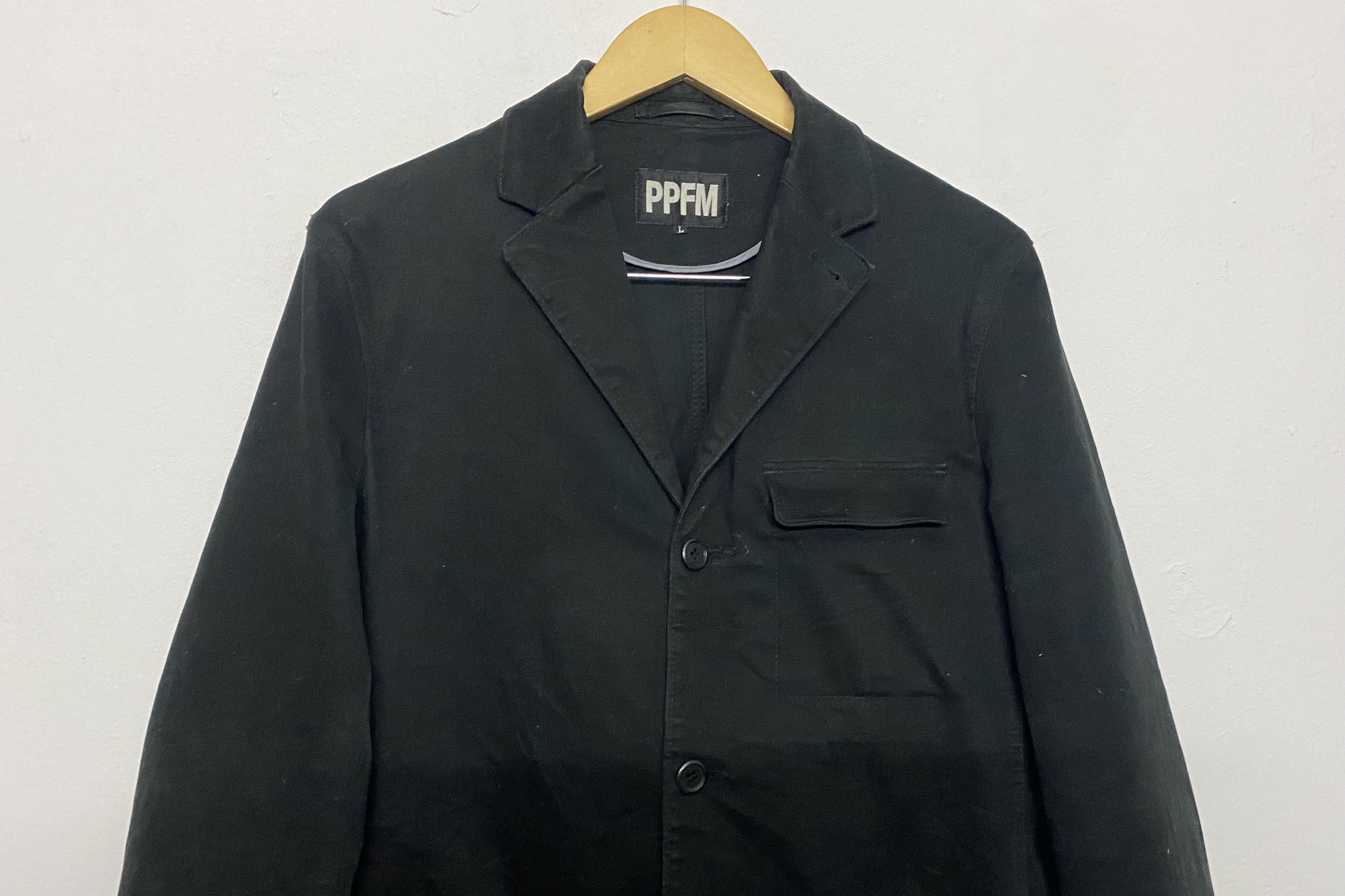 PPFM 🔥 Vintage PPFM Japanese Workwear Blazer Jacket Black Size US S / EU 44-46 / 1 - 3 Thumbnail