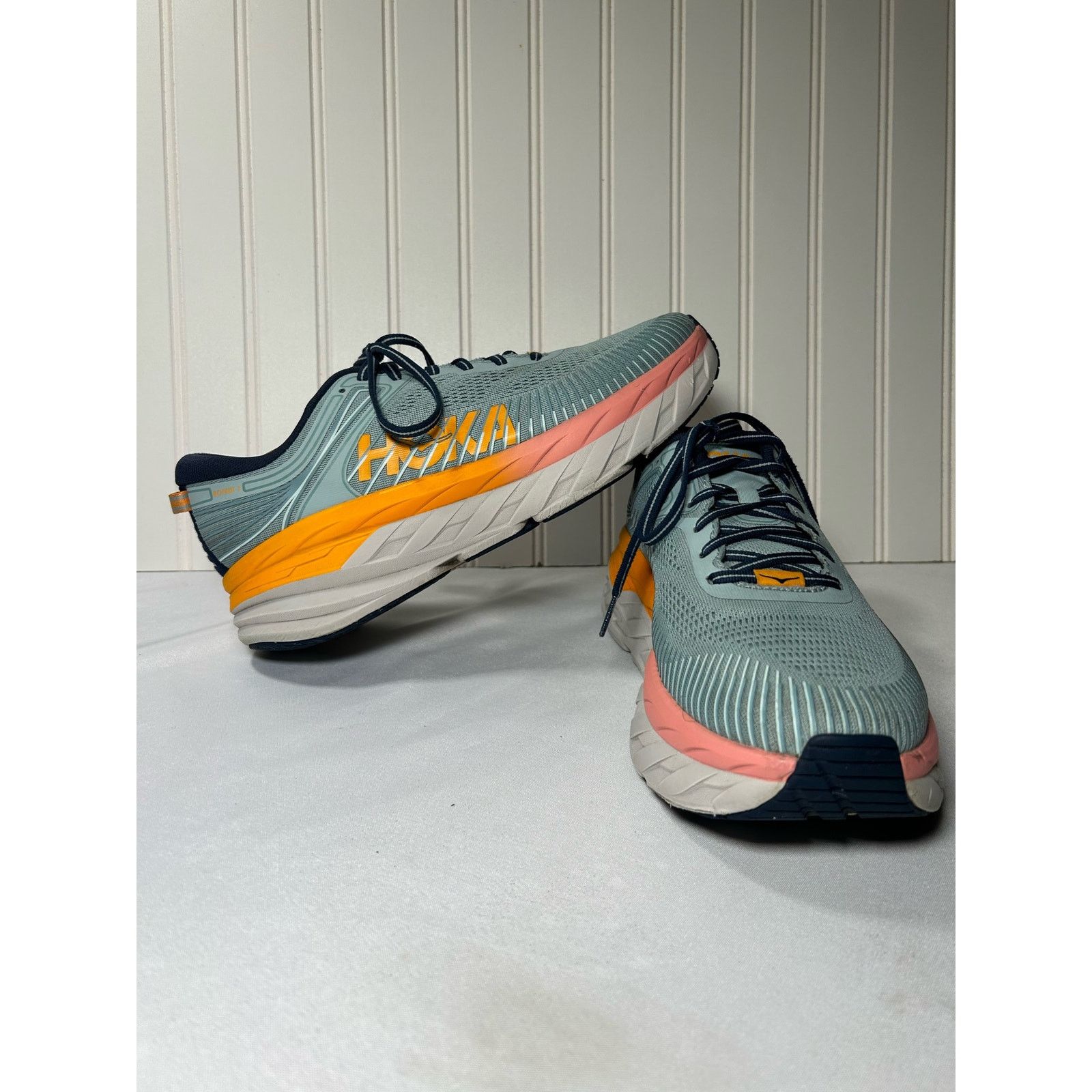 Hoka One One Bondi 7 Running Shoes Womens 10.5 Blue