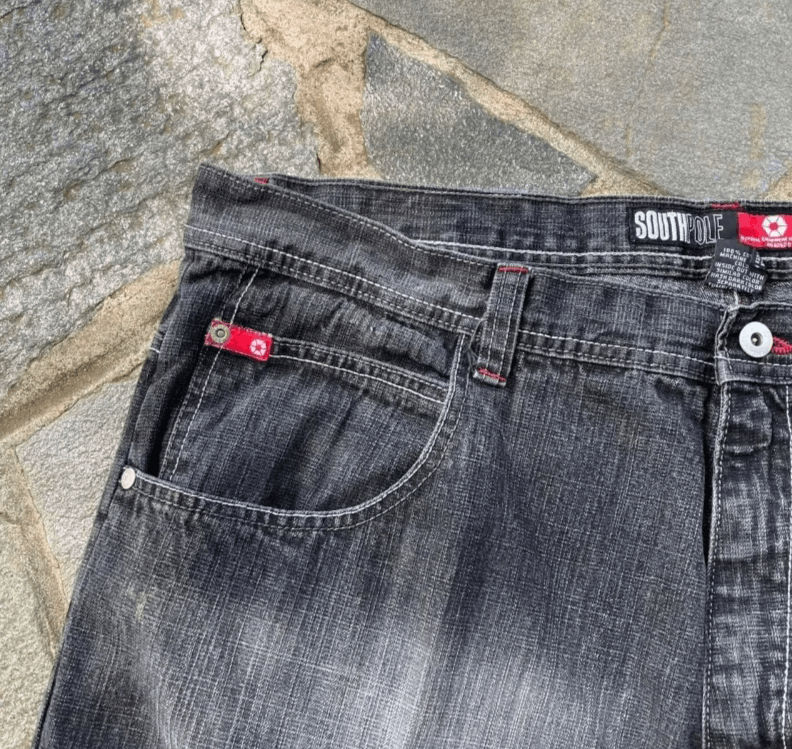 Japanese Brand Wash Loose Denim Shorts Size US 34 / EU 50 - 3 Thumbnail
