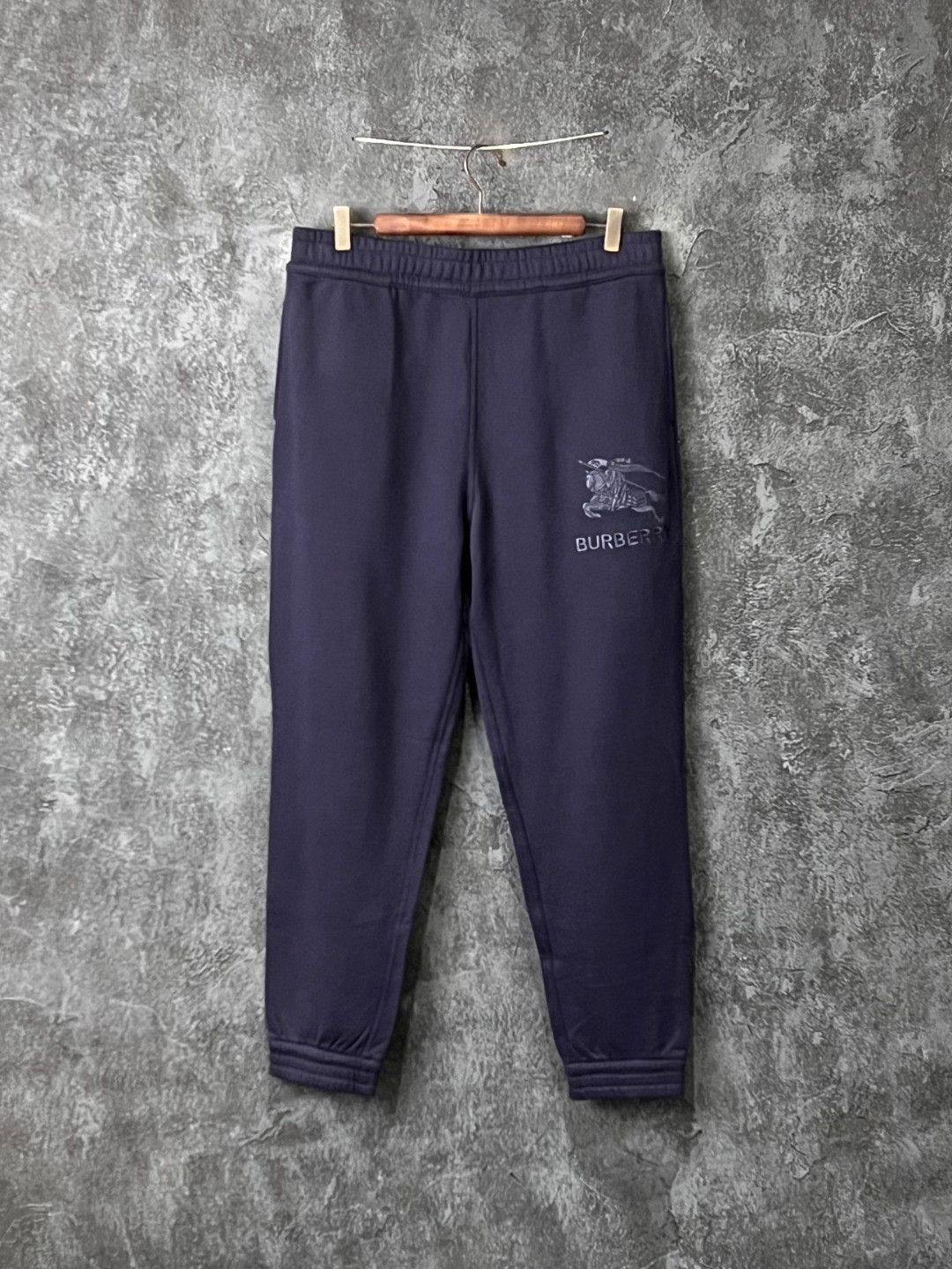 Burberry Burberry Cotton Embroidered Blue Casual Pants 32 Men Size US 32 / EU 48 - 1 Thumbnail