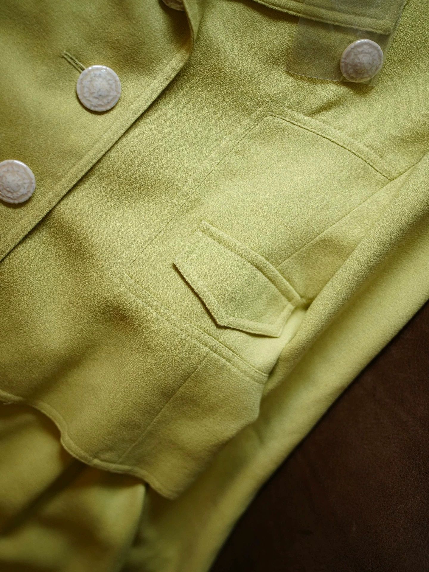 Christian Lacroix Vintage Christian Lacroix 1996 Pale Green Wool Set Size XS / US 0-2 / IT 36-38 - 8 Thumbnail