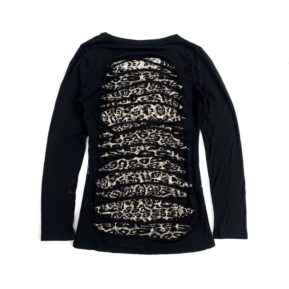 If Six Was Nine × Japanese Brand × Le Grande Bleu (L.G.B.) 2000s MKR Studded Leopard Poem Punk Lgb Style Longsleeve Size US M / EU 48-50 / 2 - 17 Thumbnail