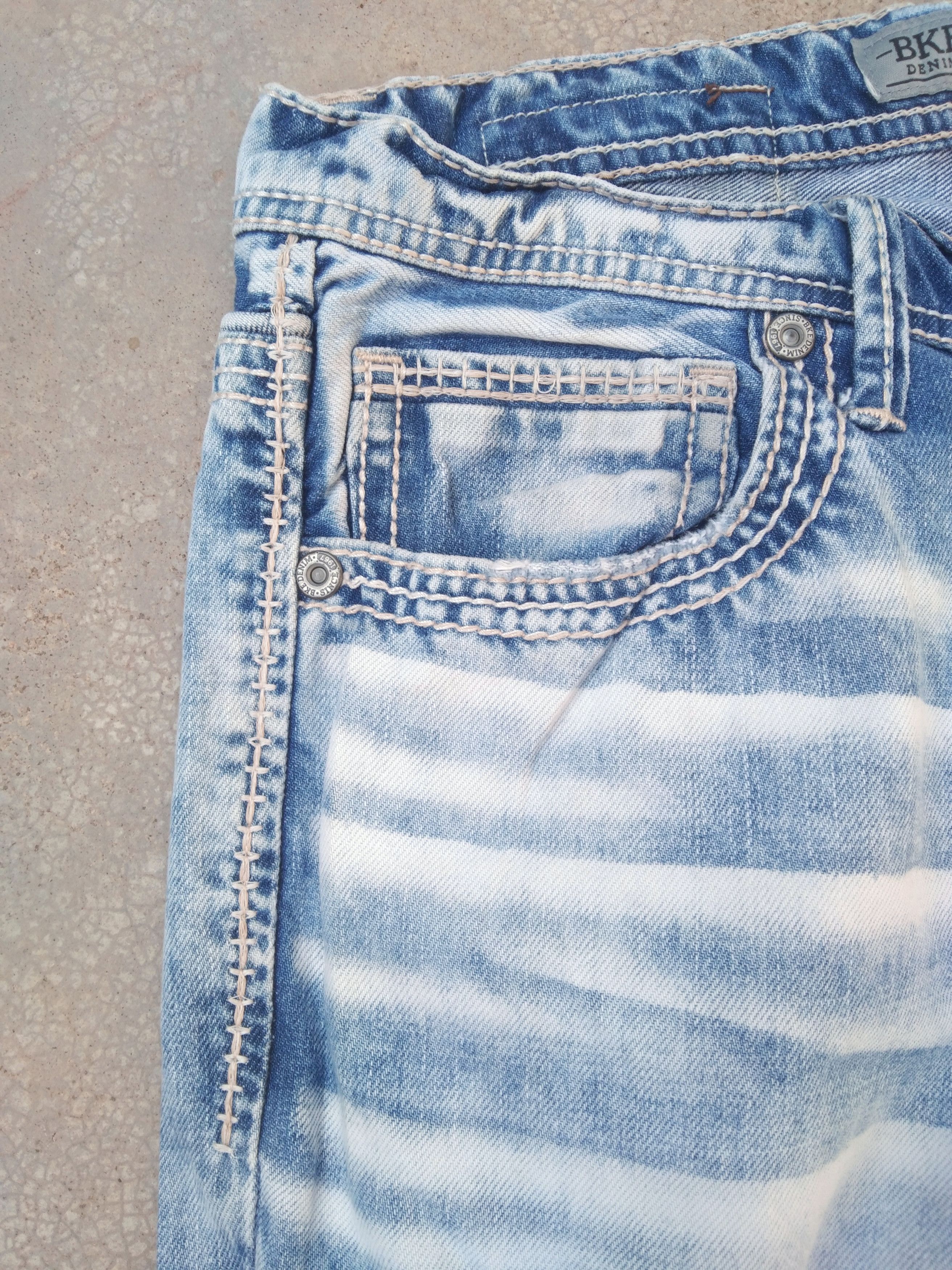 Jean Vintage Y2k BKE Denim 'TYLER' Straight Leg Jeans 32x33 Size US 32 / EU 48 - 5 Thumbnail