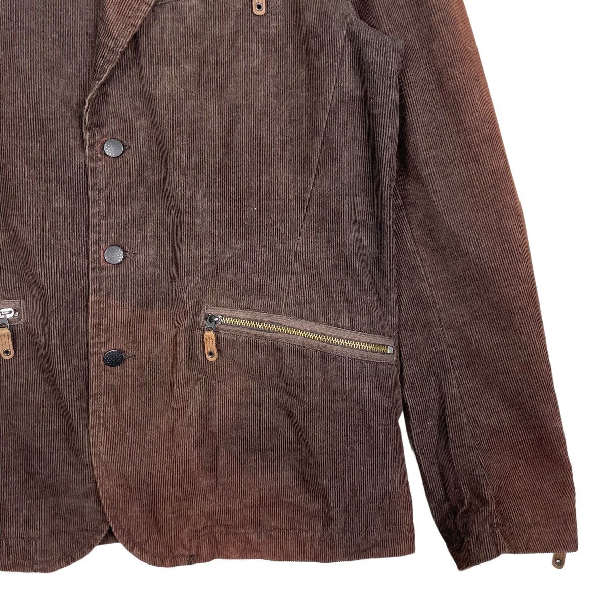 Diesel 💥DIESEL CORDUROY SUNFADED BIKER JACKET Size US L / EU 52-54 / 3 - 5 Thumbnail