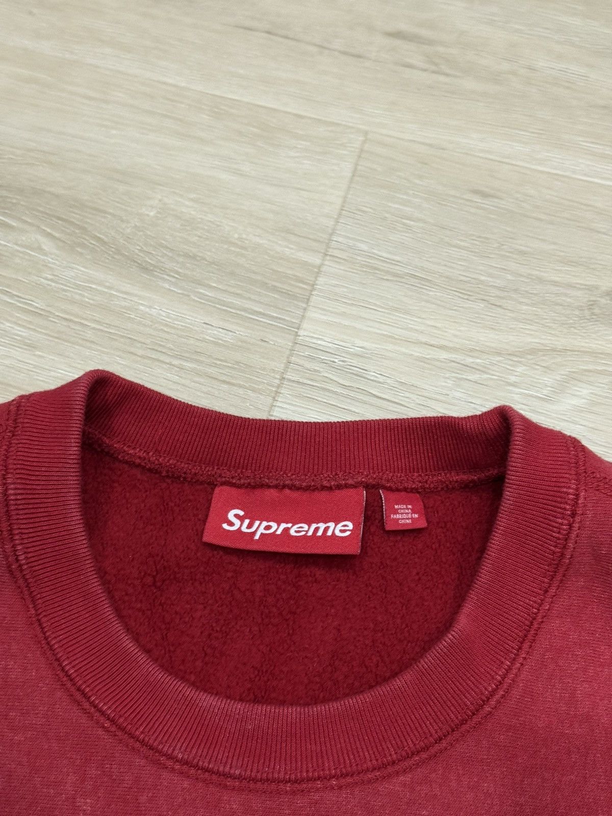 Supreme Supreme FW24 Washed Box Logo Crewneck Size US L / EU 52-54 / 3 - 4 Thumbnail