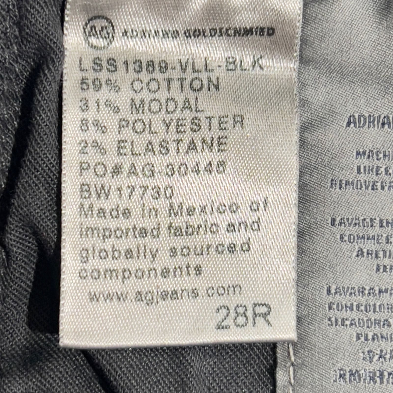 AG Adriano Goldschmied Adriano Goldschmied Legging Super Skinny Ankle 28R LSS1389 Size 29" - 4 Thumbnail