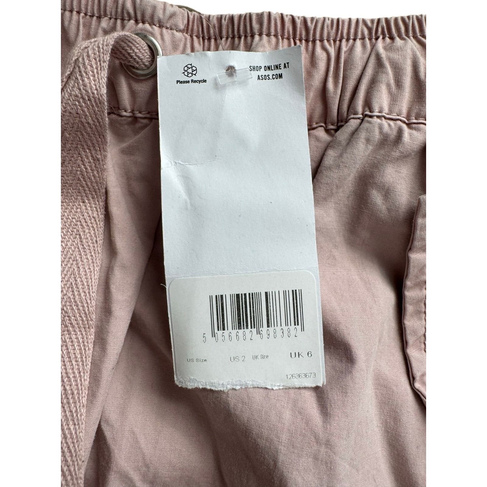Asos NWT ASOS Utility Parachute Cargo Pants Women’s 2 Pink Size 26" / US 2 / IT 38 - 8 Thumbnail