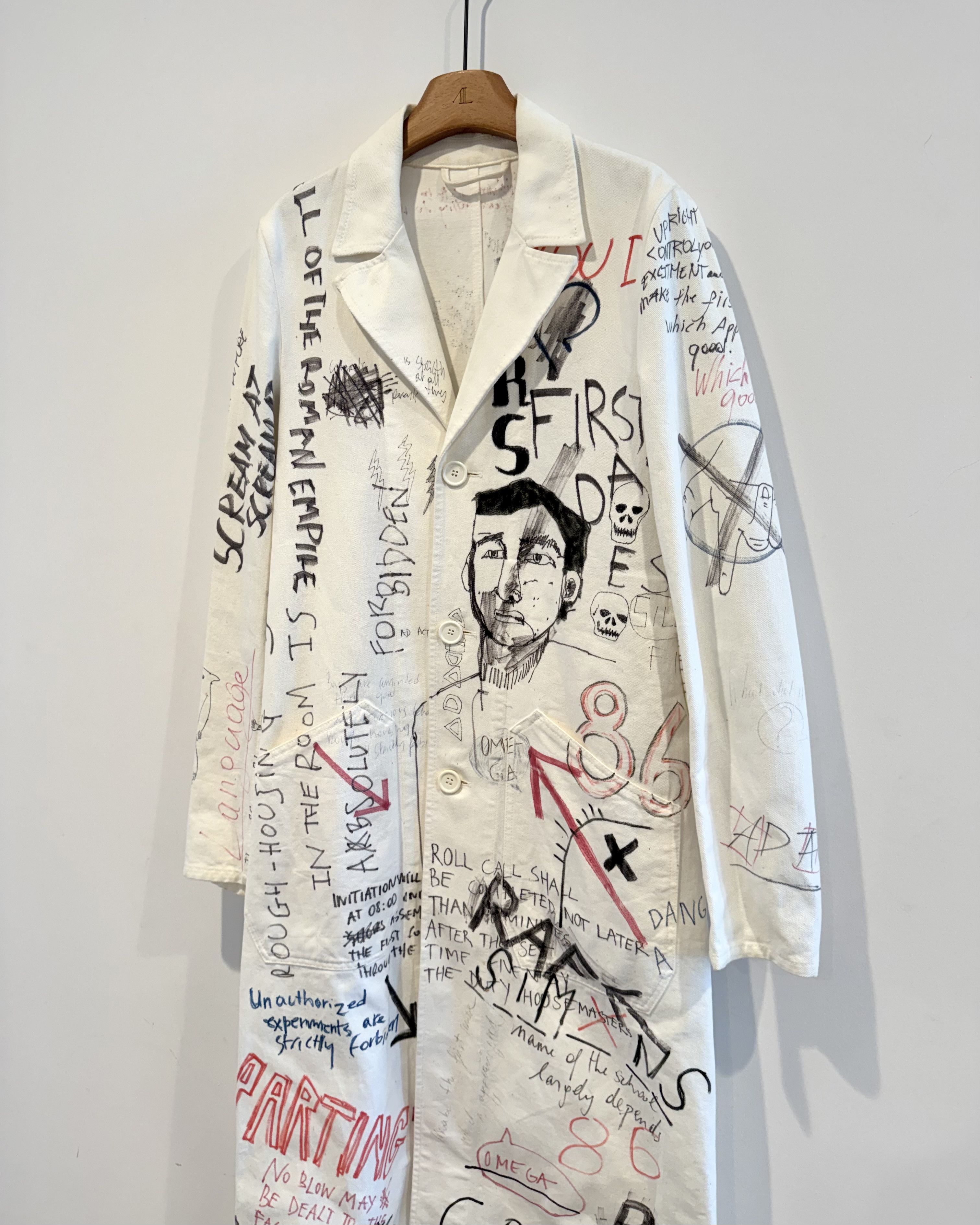 Raf Simons Raf simons Aw2015 Print Lab Coat Blazer Size US S / EU 44-46 / 1 - 2 Thumbnail