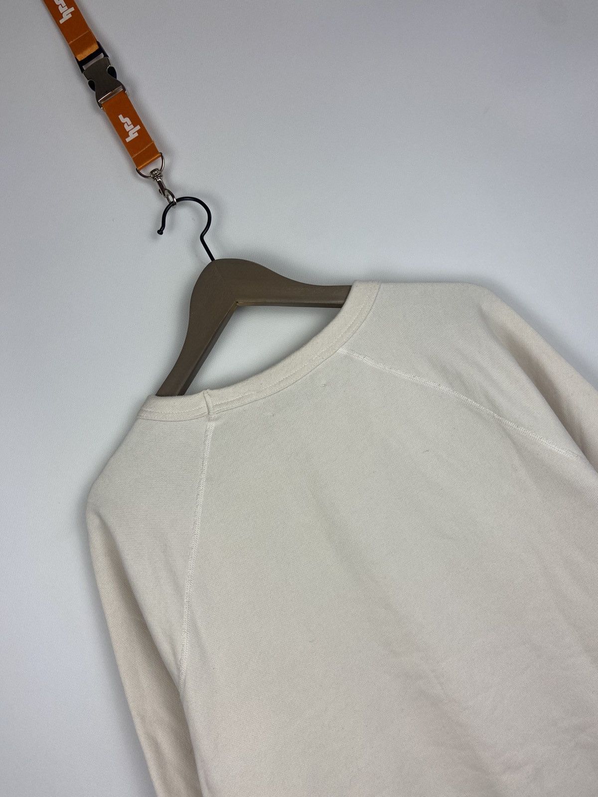 Acne Studios Acne Studios White Men's College Print Sweatshirt Sz S Size US S / EU 44-46 / 1 - 17 Thumbnail