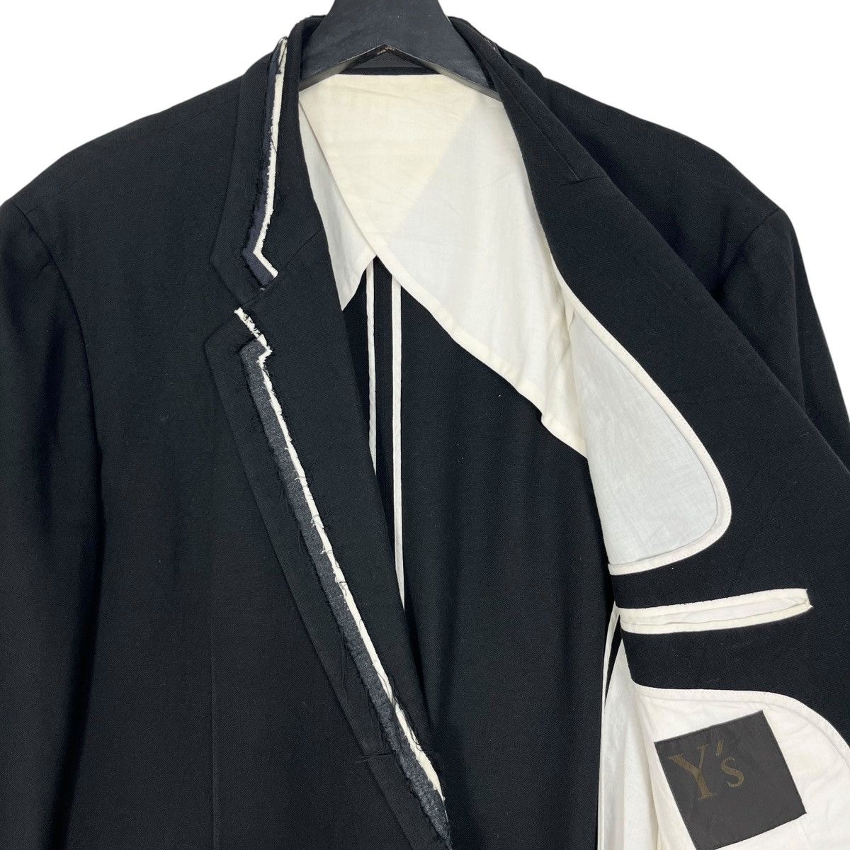 Designer × Japanese Brand × Yohji Yamamoto Y’s Yohji Yamamoto Single Button Blazer Jacket Size US L / EU 52-54 / 3 - 7 Thumbnail
