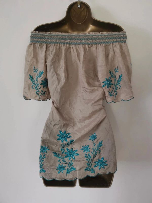 Vintage Vintage off the shoulder top Size M / US 6-8 / IT 42-44 - 6 Thumbnail