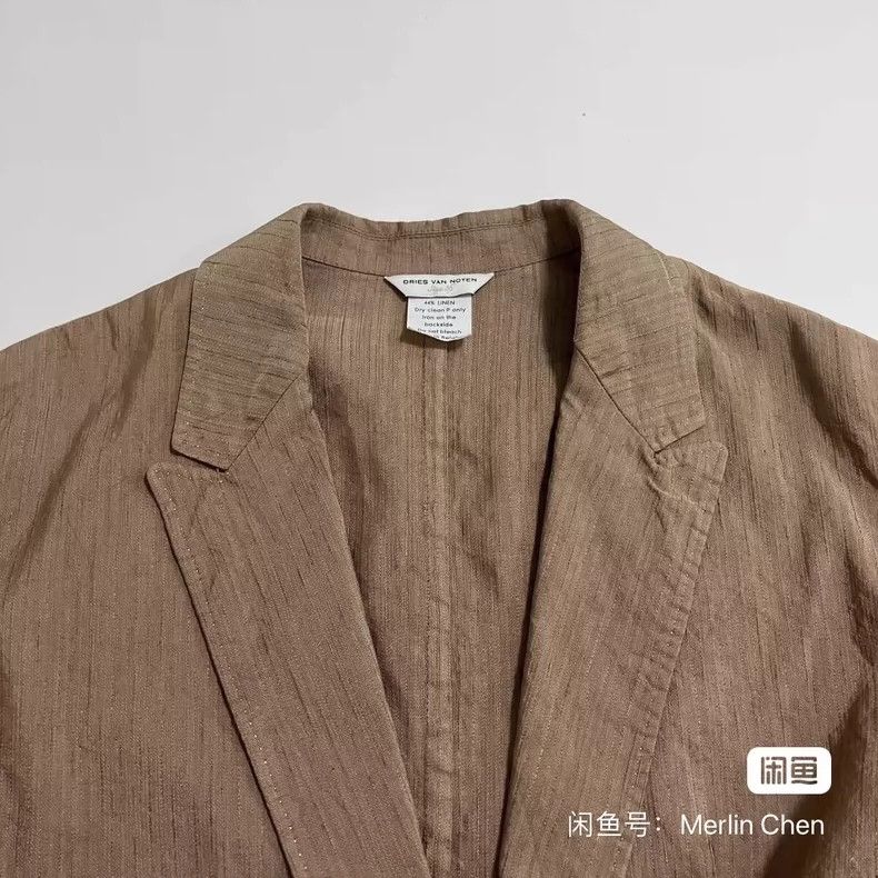 Dries Van Noten dries van noten size:36Silk linen embroidered jacket 2503- Size US M / EU 48-50 / 2 - 3 Thumbnail