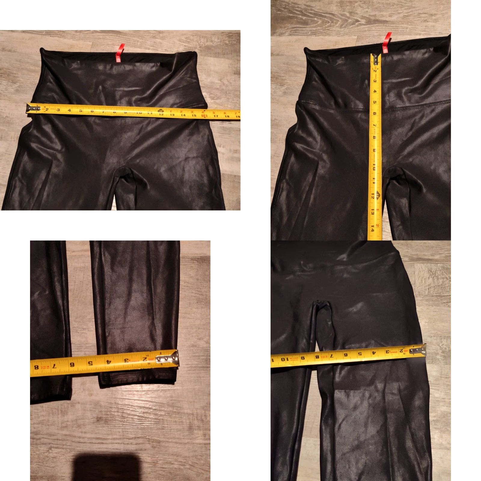 Spanx Spanx Women's Leggings 2XL Faux Leather Black Ankle Slimming Casual Formal Party Size 40" / US 18 - 8 Thumbnail