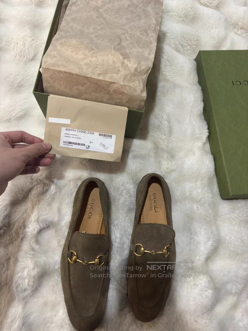 Gucci Guicci Suede Horsebit Loafers Leather Shoes Size US 6.5 / EU 39-40 - 7 Thumbnail