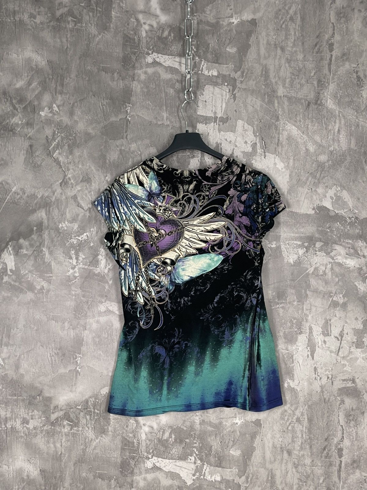 Other Vintage Rainbow Crazy Y2K Tank Top Affliction Style Size M / US 6-8 / IT 42-44 - 8 Thumbnail
