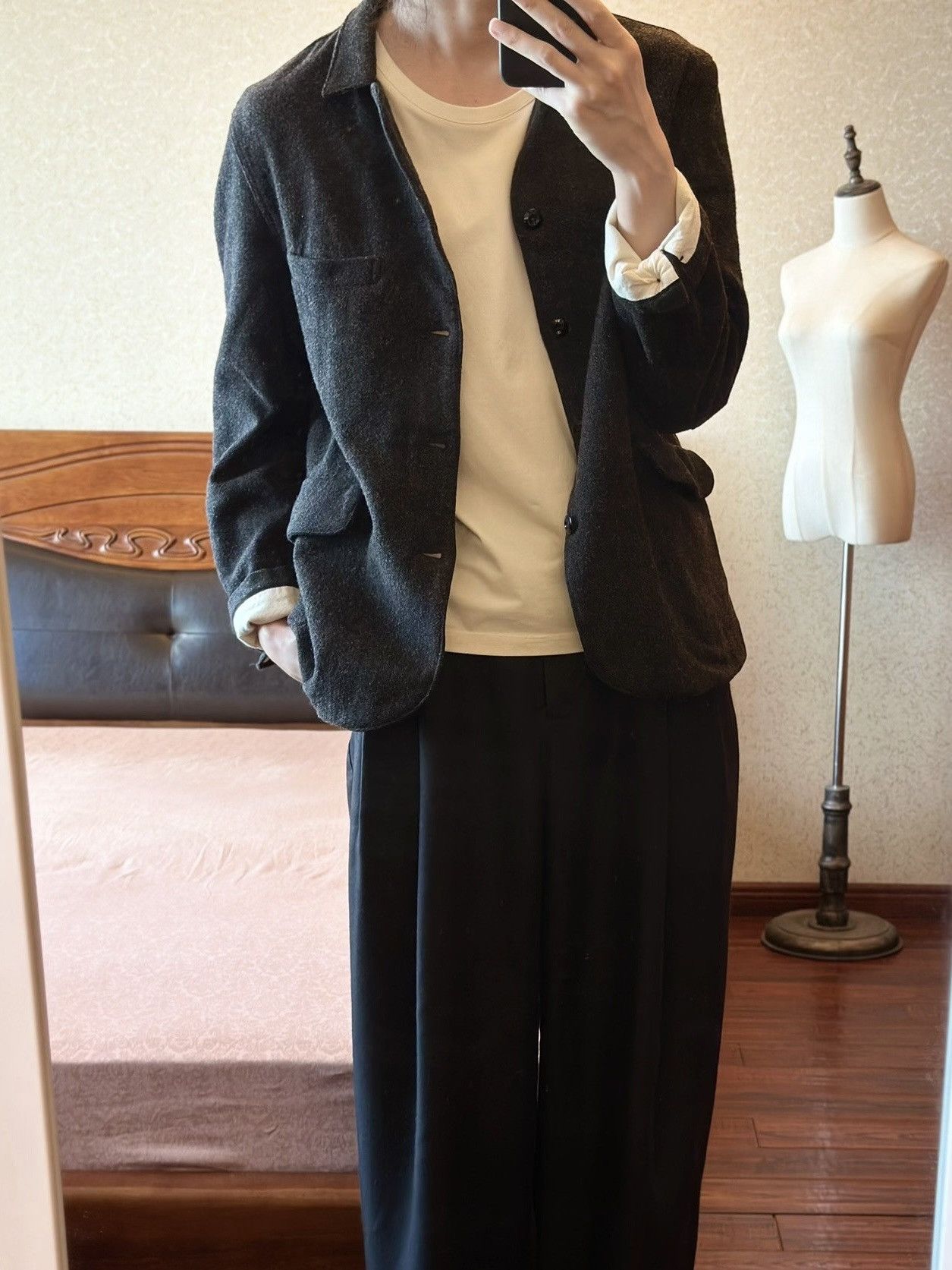 Garment Reproduction of Workers Garment Reproduction of Workers Wool Jacket Size US S / EU 44-46 / 1 - 8 Thumbnail