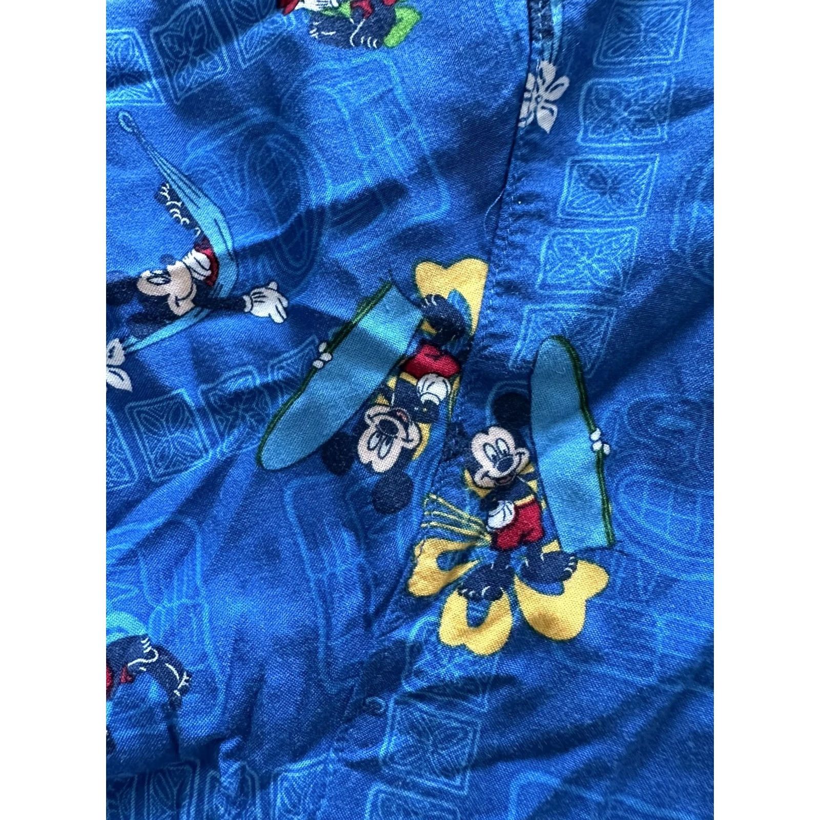 Disney Vtg Disney Store Mickey Hawaiian Shirt Mens XL Aloha Surfing Hammock EUC Size US M / EU 48-50 / 2 - 6 Thumbnail