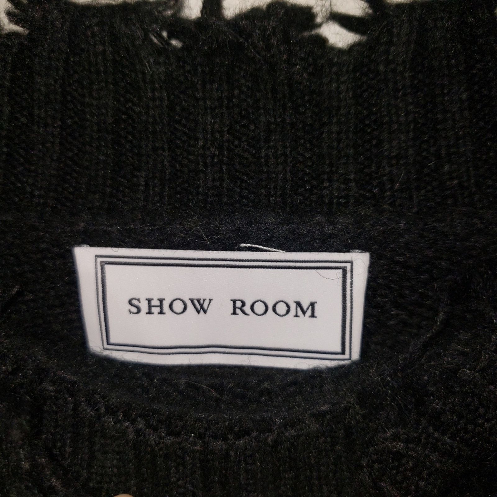 Other SHOW ROOM brand Woman's oversized sweater Yellow/black heart Size M / US 6-8 / IT 42-44 - 6 Thumbnail