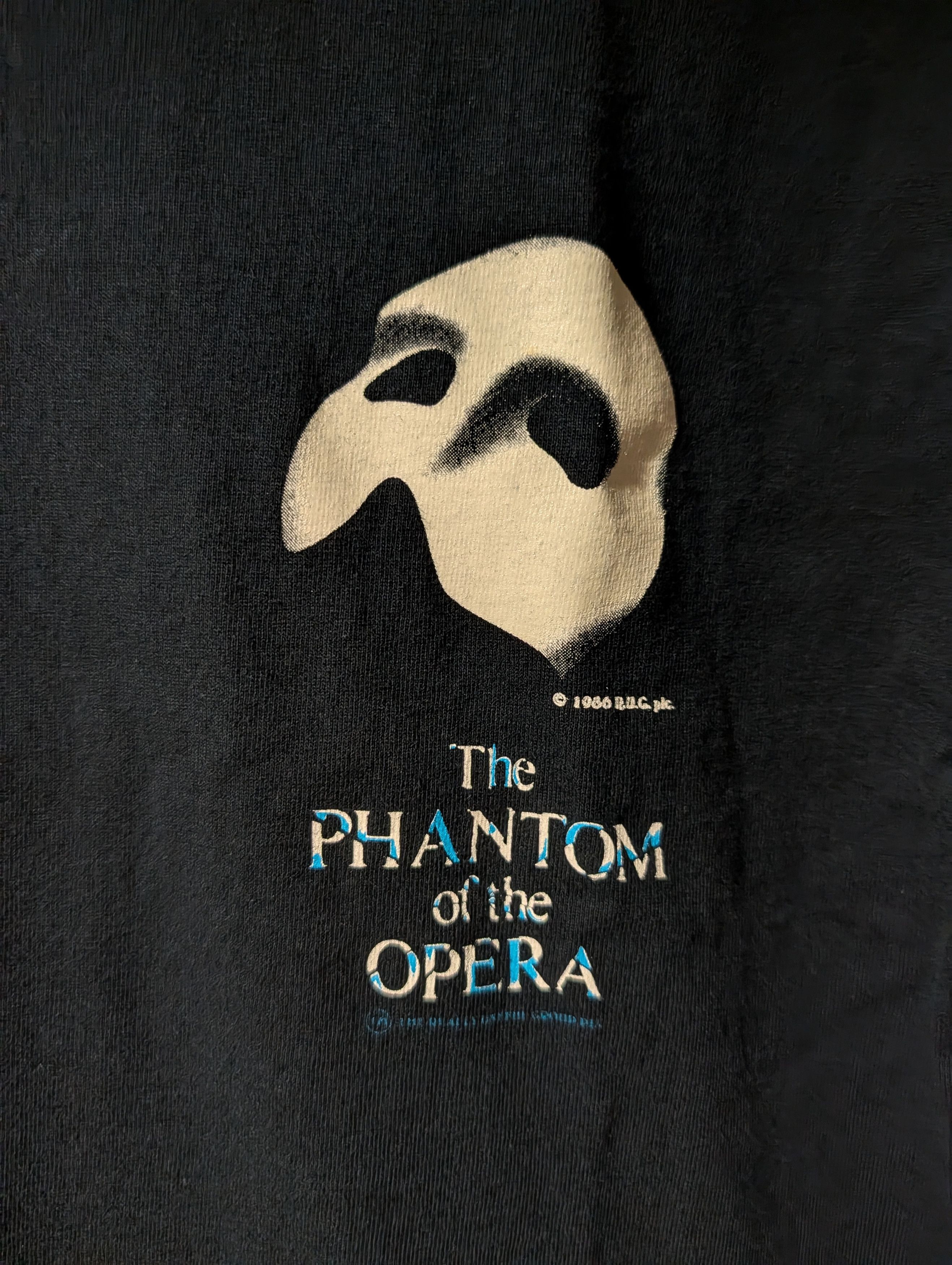 Fruit Of The Loom Vintage Phantom Of The Opera Musical Promo T Shirt Movie Size US M / EU 48-50 / 2 - 2 Thumbnail