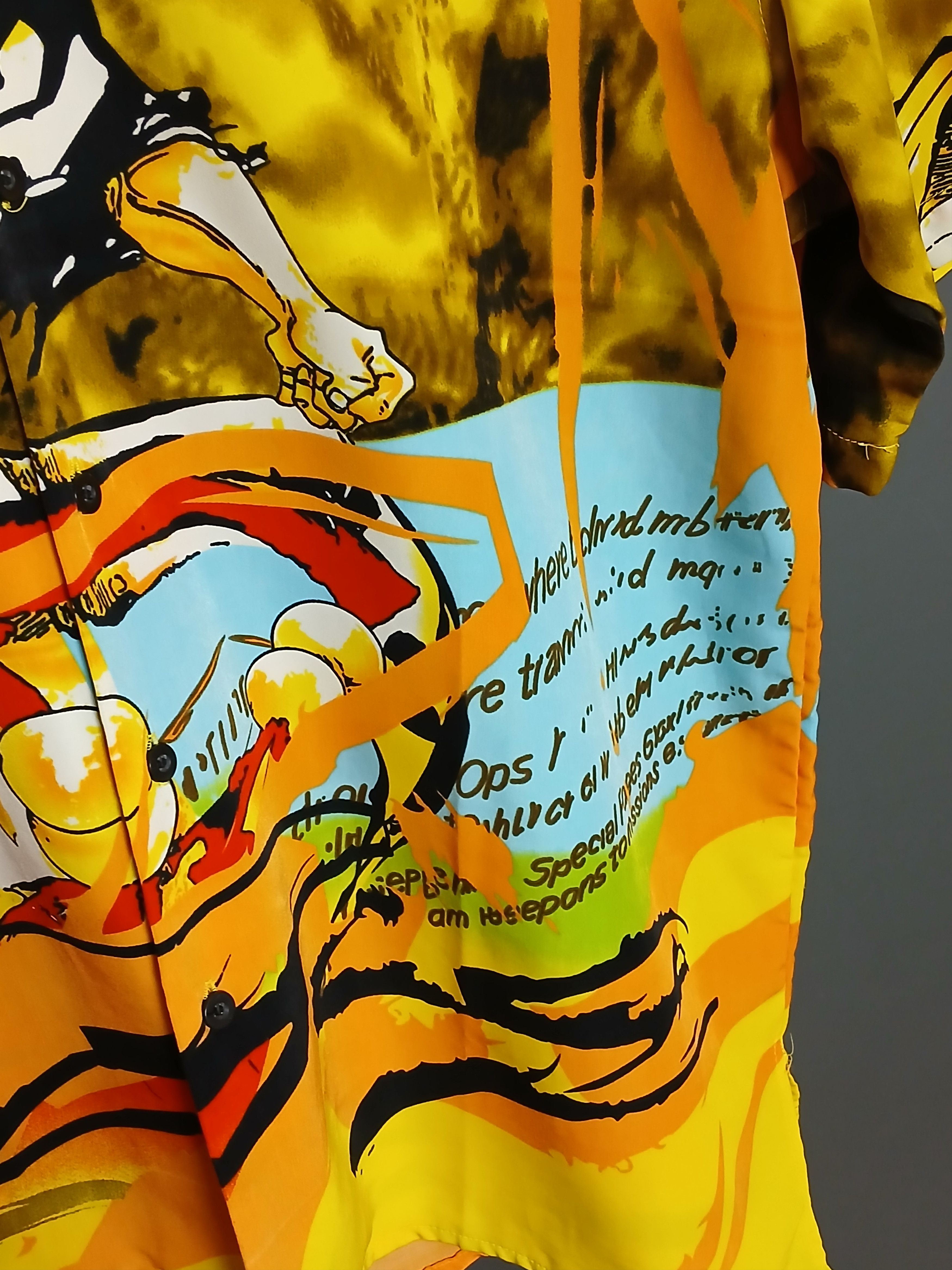 Japanese Brand Sukajan Warrior All Over Print Shirt Size US XL / EU 56 / 4 - 5 Thumbnail