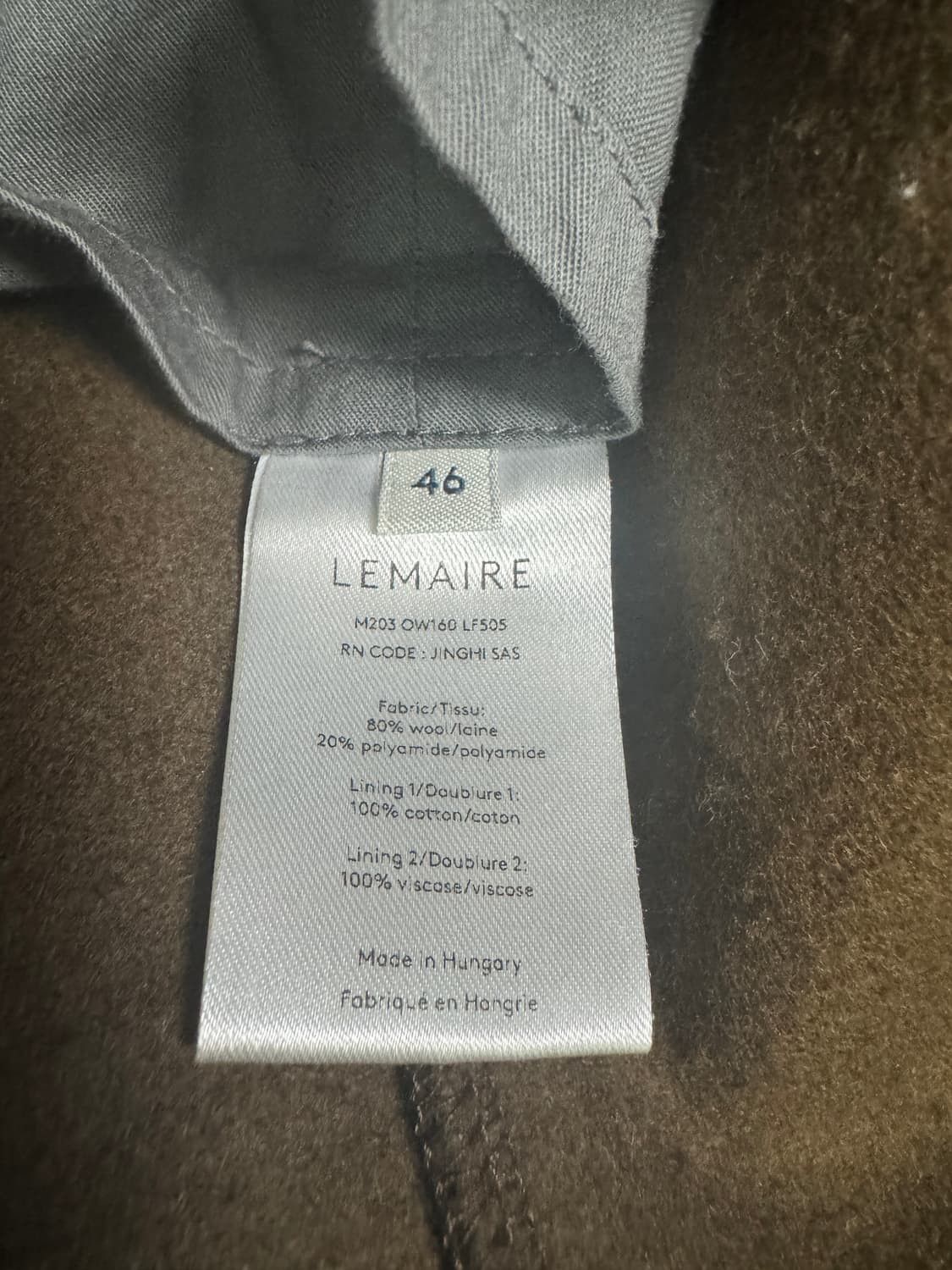 Lemaire Lemaire 20FW Heavy Wool Cropped Jacket Size US S / EU 44-46 / 1 - 5 Thumbnail