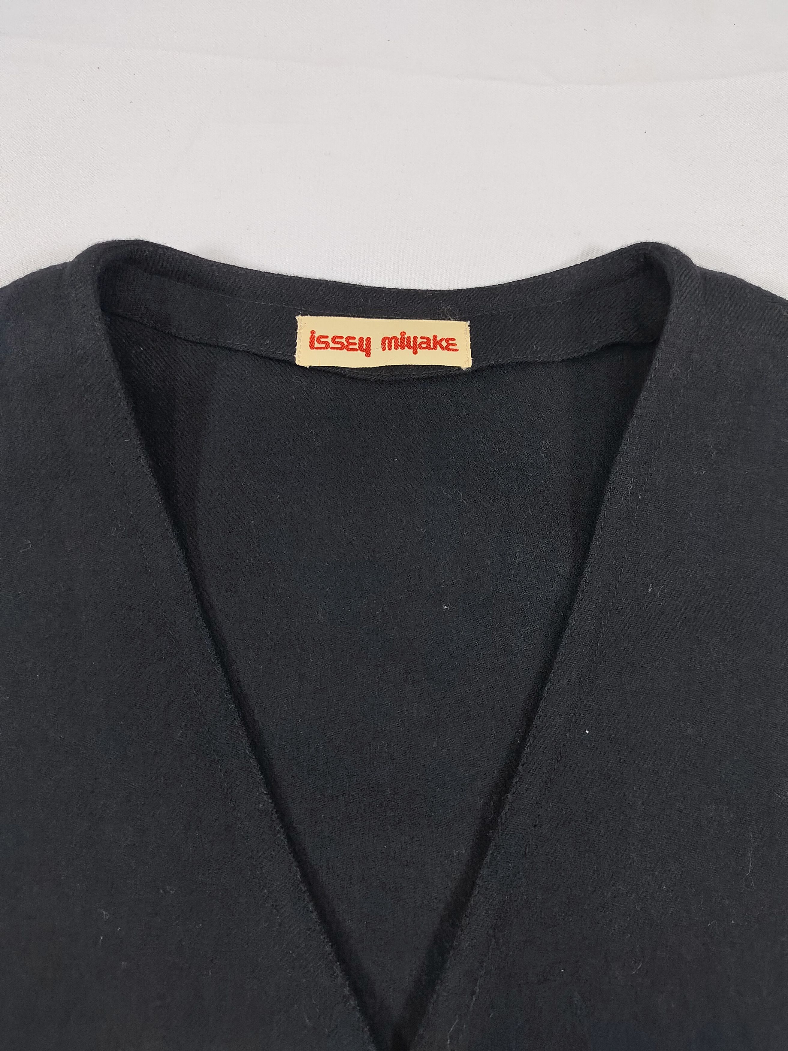 Issey Miyake ARCHIVE📕70s Issey Miyake Colour Block Wool Sleeveless Dress Size M / US 6-8 / IT 42-44 - 6 Thumbnail
