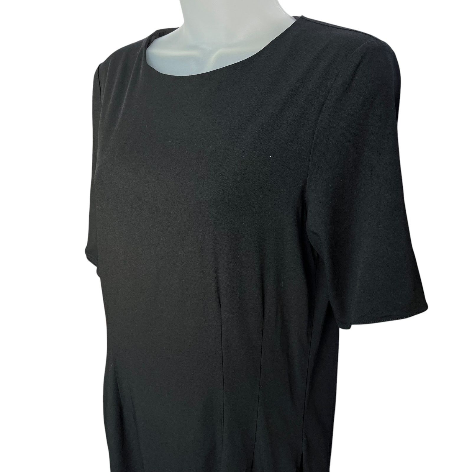 Olivier Theyskens × Theory Theyskens' Theory Black T-Shirt Shift Mini Dress Size S / US 4 / IT 40 - 8 Thumbnail